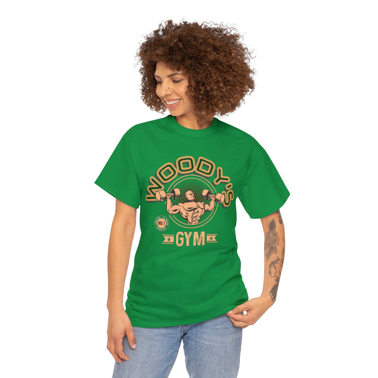 Woody's Gym Unisex Heavy Cotton Tee