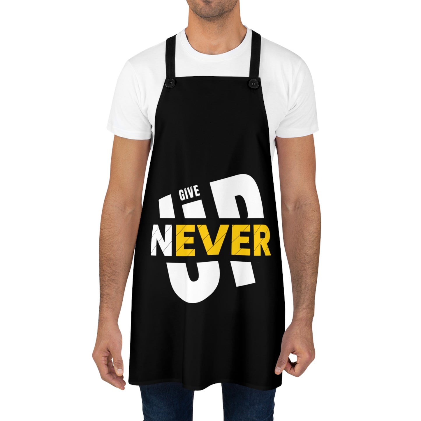 NEVER GIVE UP Copy of Apron (AOP)