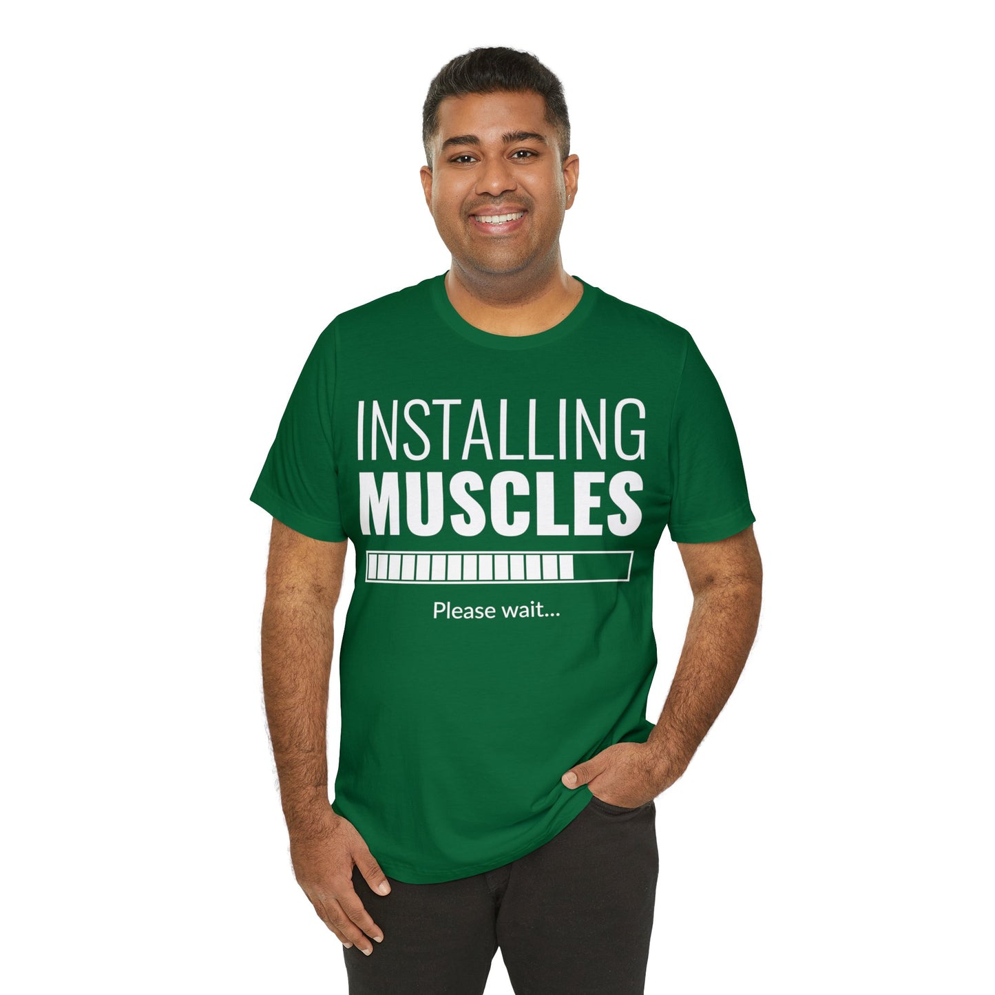 Installing Muscle Unisex Jersey Short Sleeve Tee