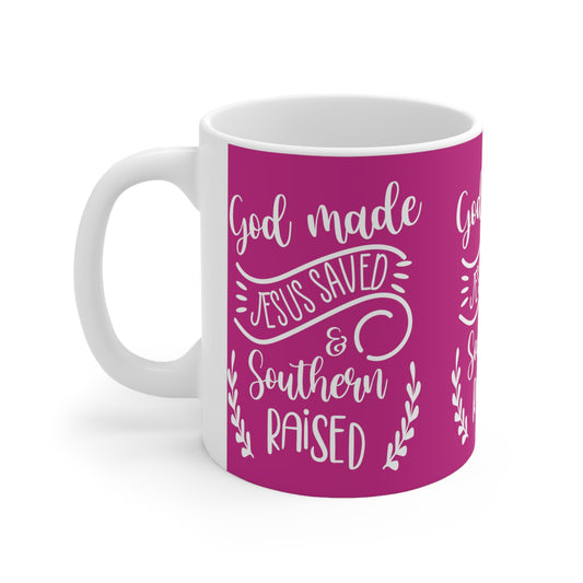 God Made Ceramic Mug 11oz Muscle 1