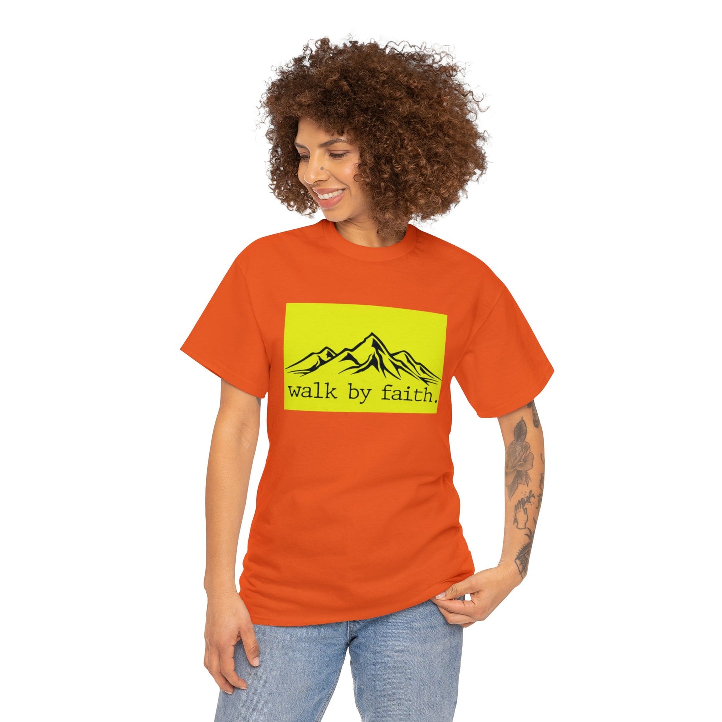 Walk by Faith Unisex Heavy Cotton Tee