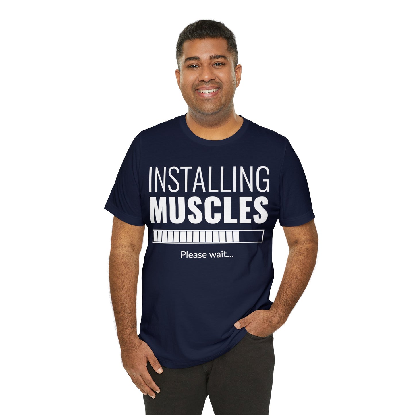 Installing Muscle Unisex Jersey Short Sleeve Tee