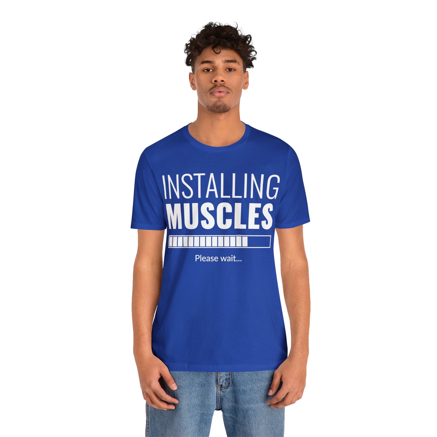 Installing Muscle Unisex Jersey Short Sleeve Tee