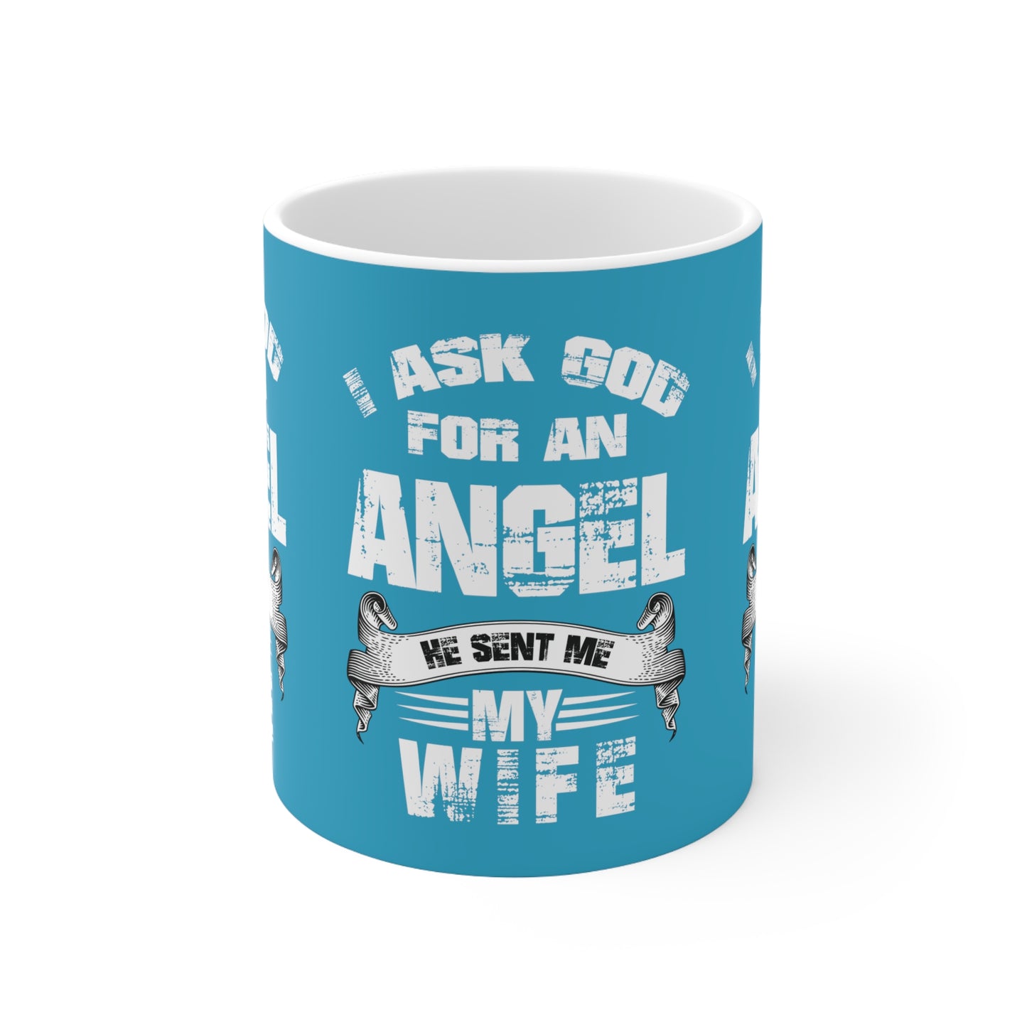 I ask God Ceramic Mug 11oz Muscle 1