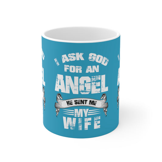 I ask God Ceramic Mug 11oz Muscle 1