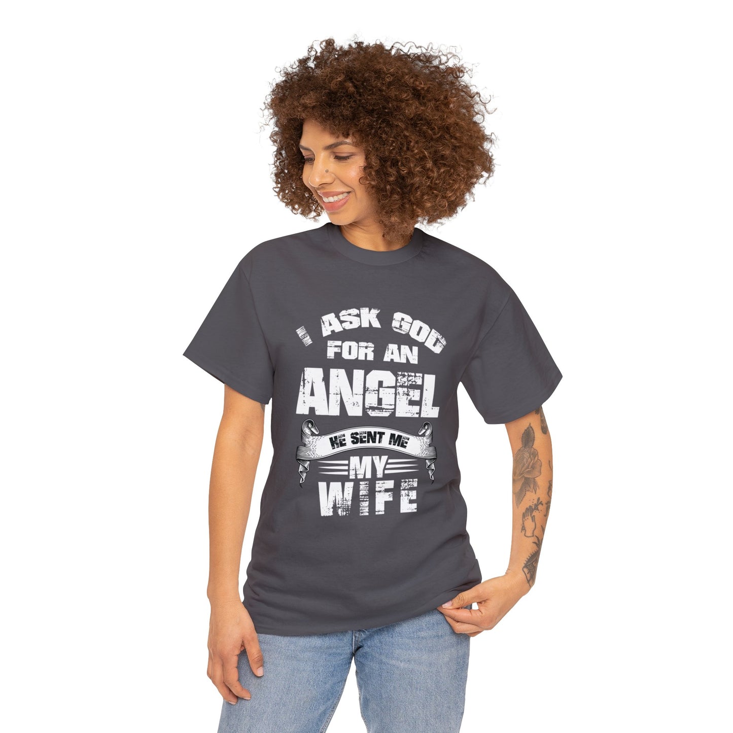 Wife Angel Unisex Heavy Cotton Tee