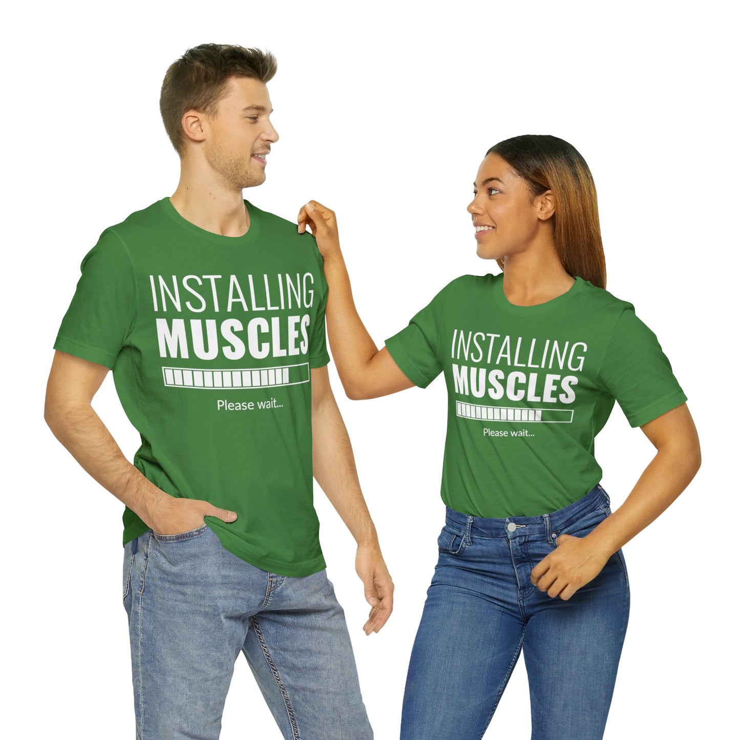 Installing Muscle Unisex Jersey Short Sleeve Tee