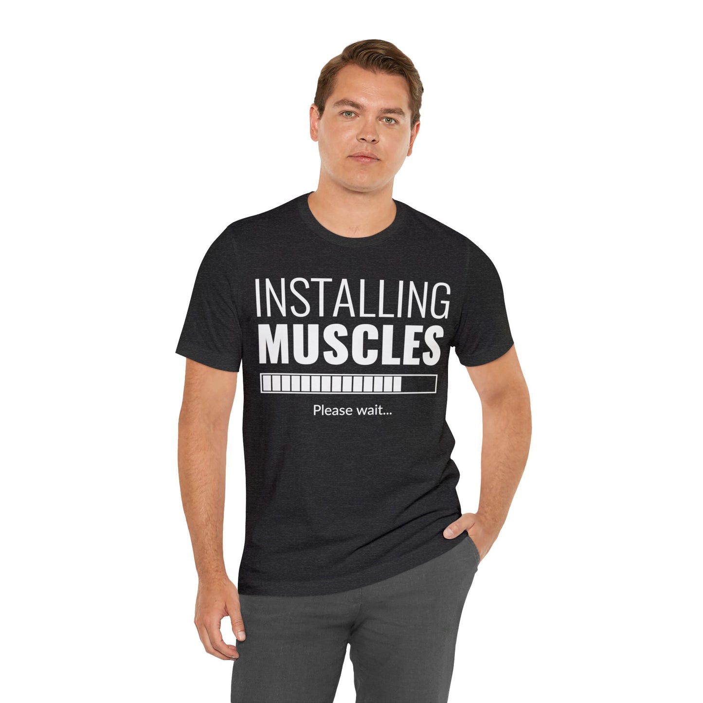 Installing Muscle Unisex Jersey Short Sleeve Tee