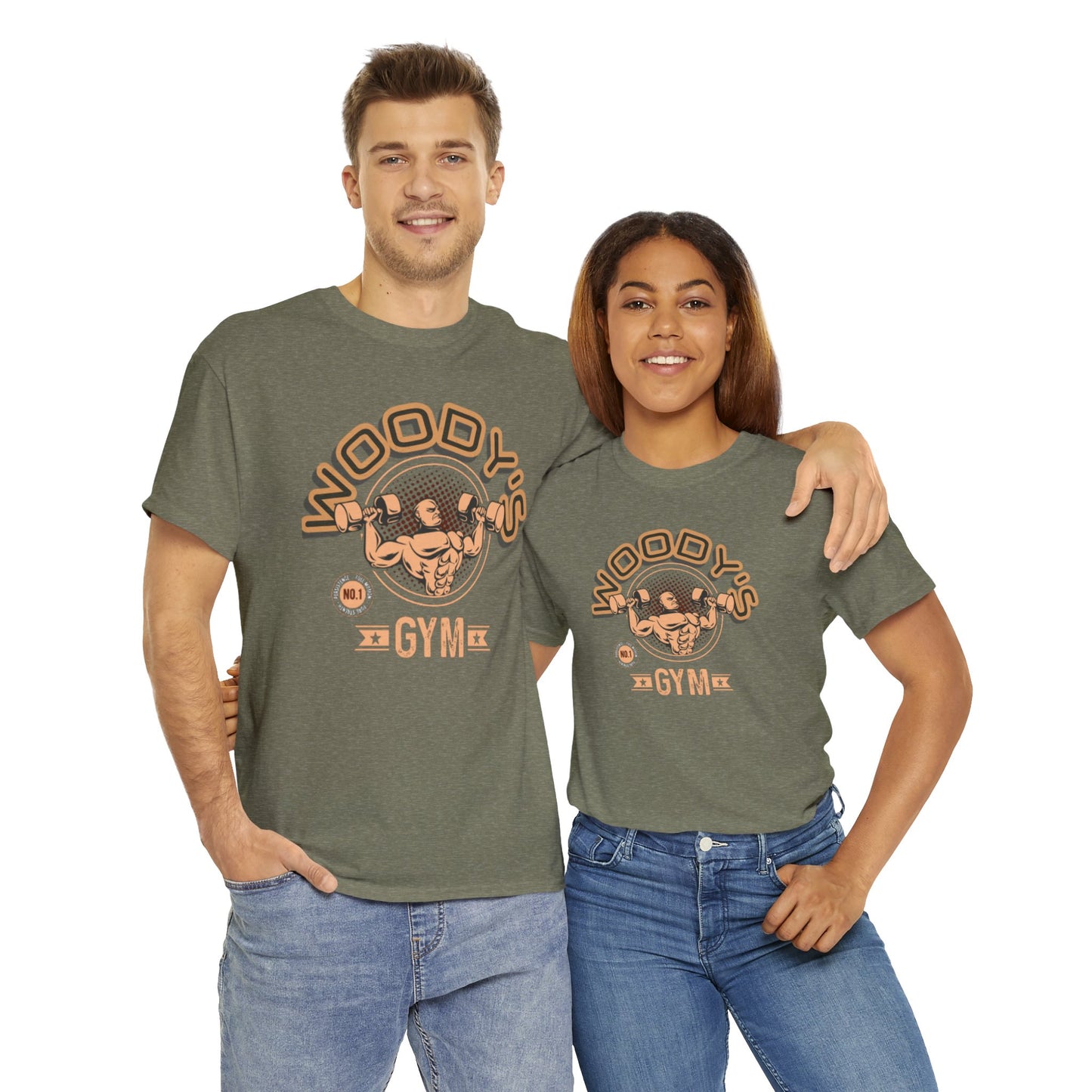 Woody's Gym Unisex Heavy Cotton Tee