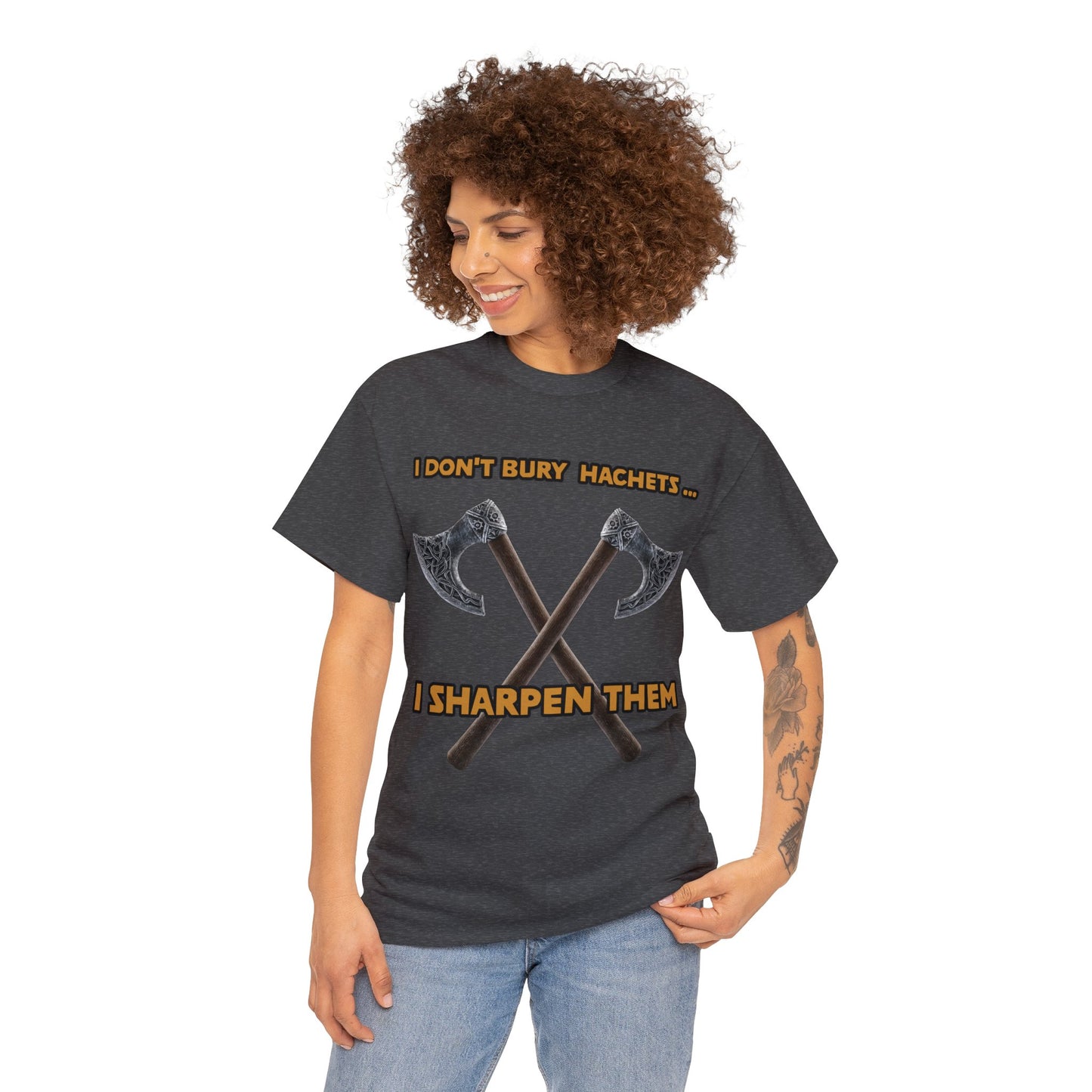 Bury the hatchet Unisex Heavy Cotton Tee