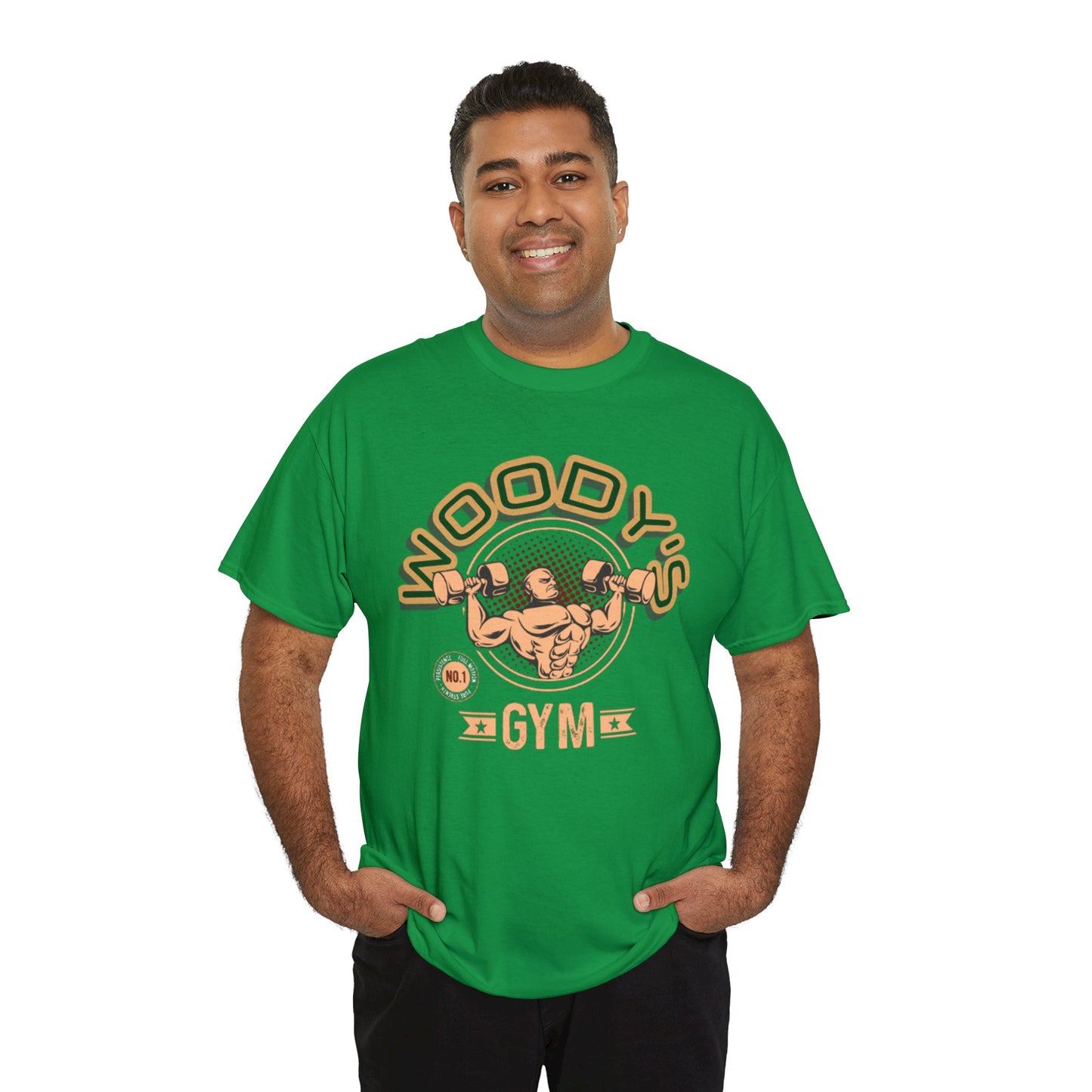 Woody's Gym Unisex Heavy Cotton Tee