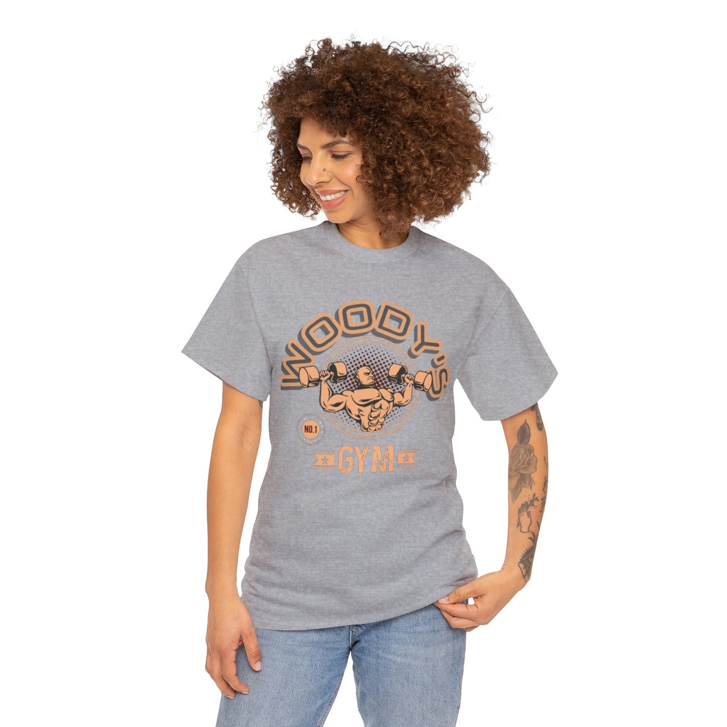 Woody's Gym Unisex Heavy Cotton Tee