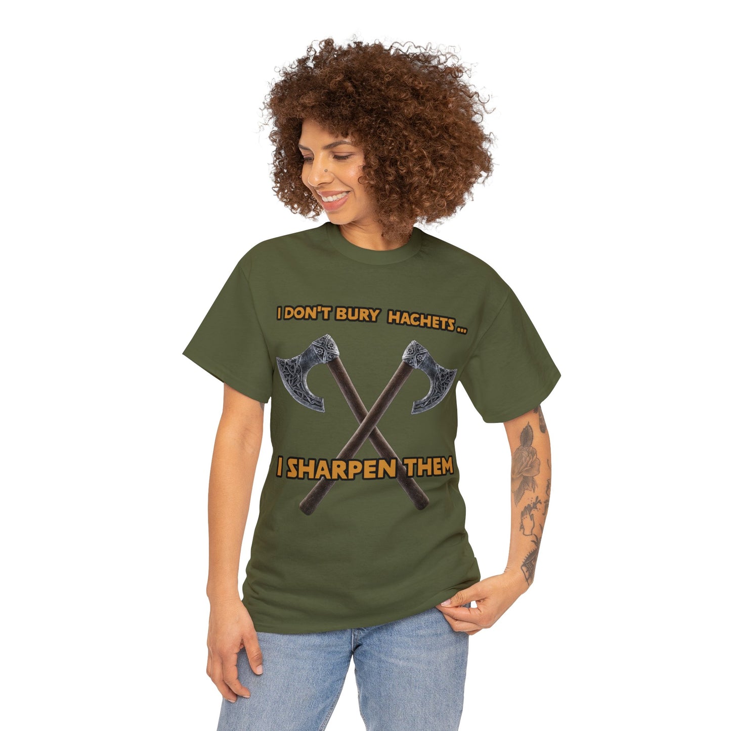 Bury the hatchet Unisex Heavy Cotton Tee