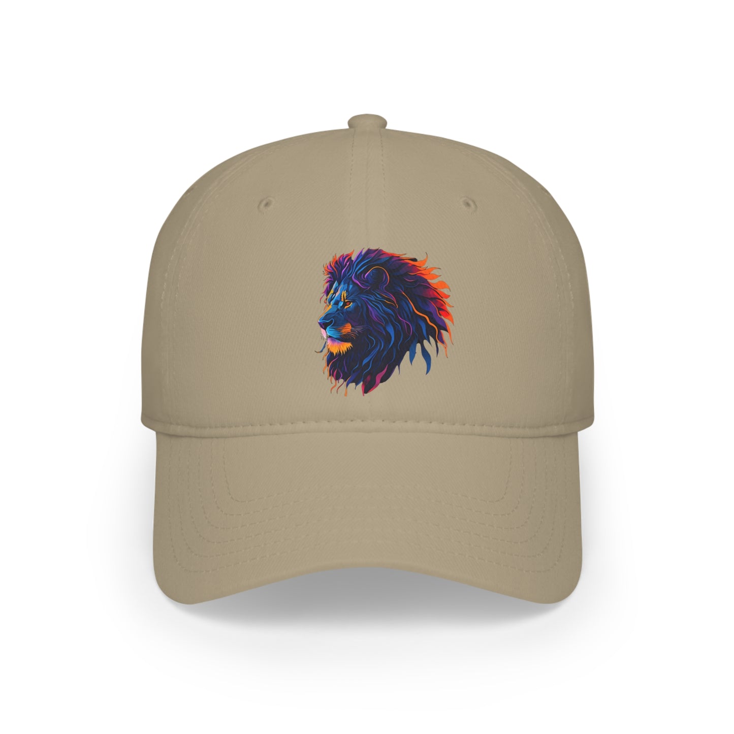 Colorful Lion Low Profile Baseball Cap