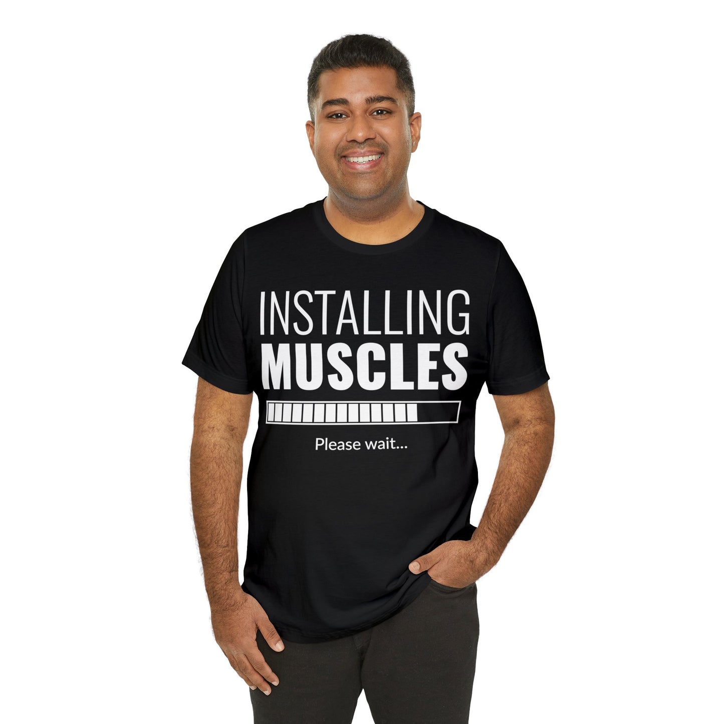 Installing Muscle Unisex Jersey Short Sleeve Tee