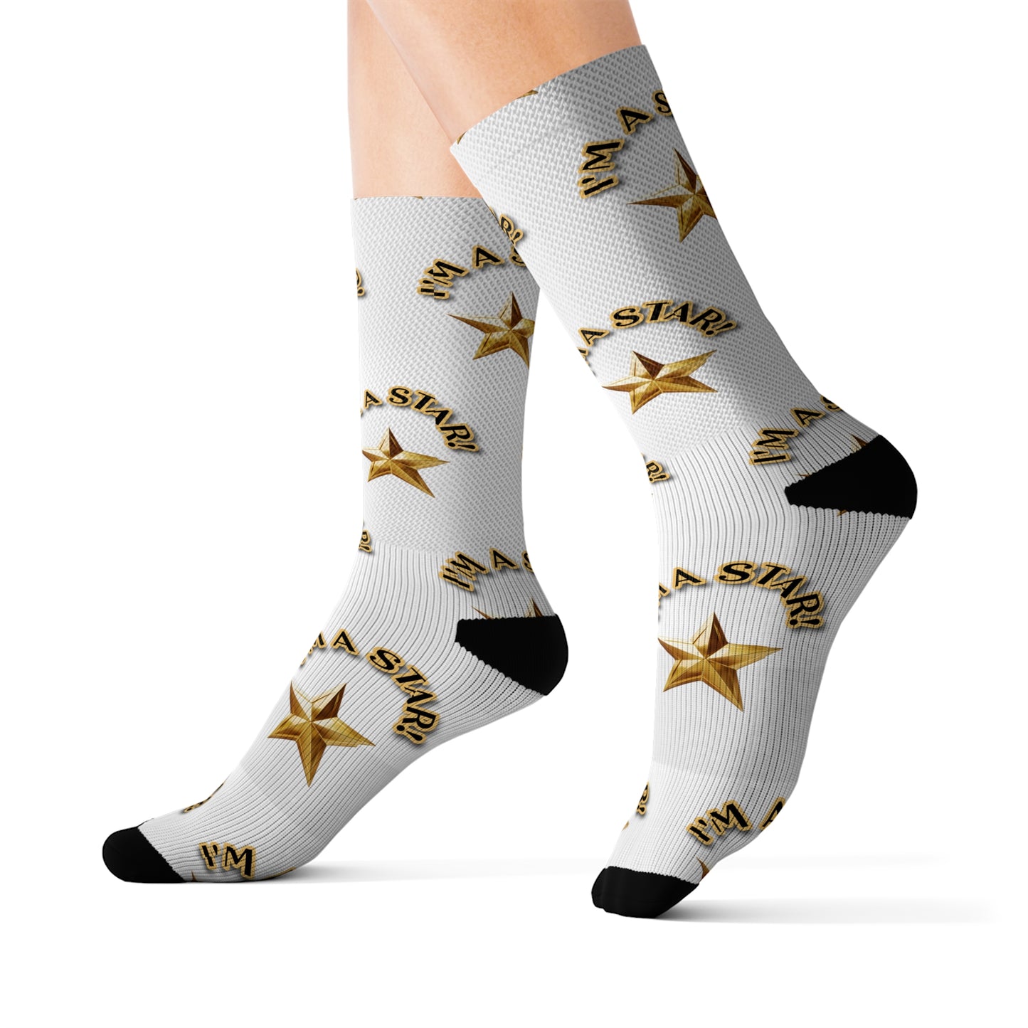 I'm A Star Sublimation Socks