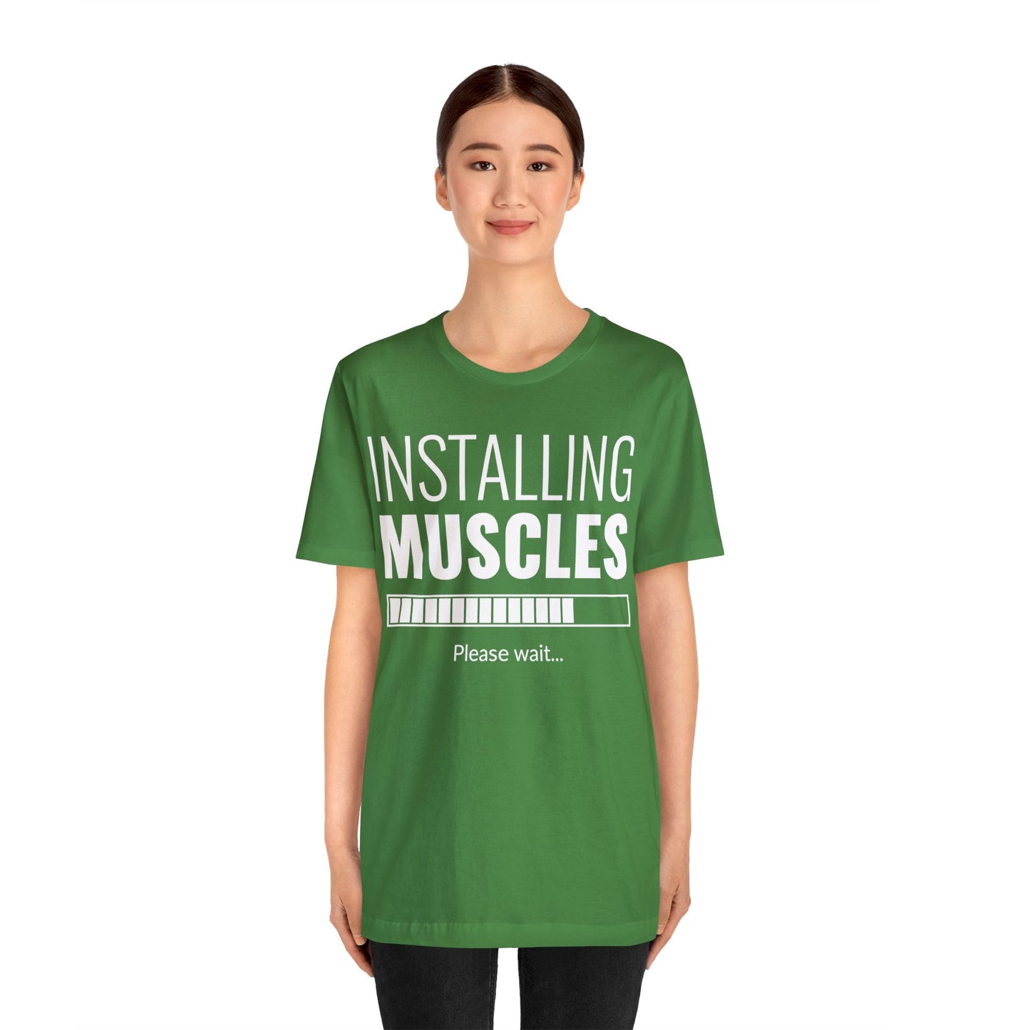 Installing Muscle Unisex Jersey Short Sleeve Tee