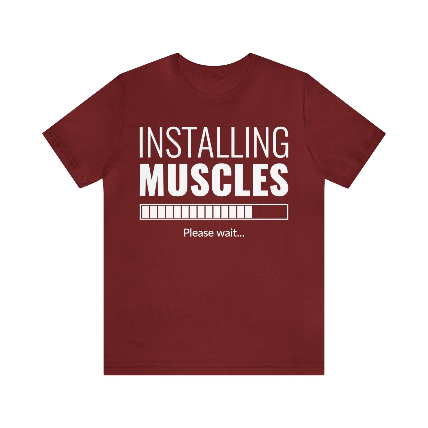 Installing Muscle Unisex Jersey Short Sleeve Tee