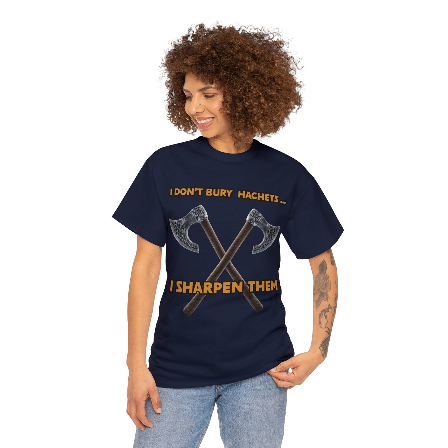 Bury the hatchet Unisex Heavy Cotton Tee