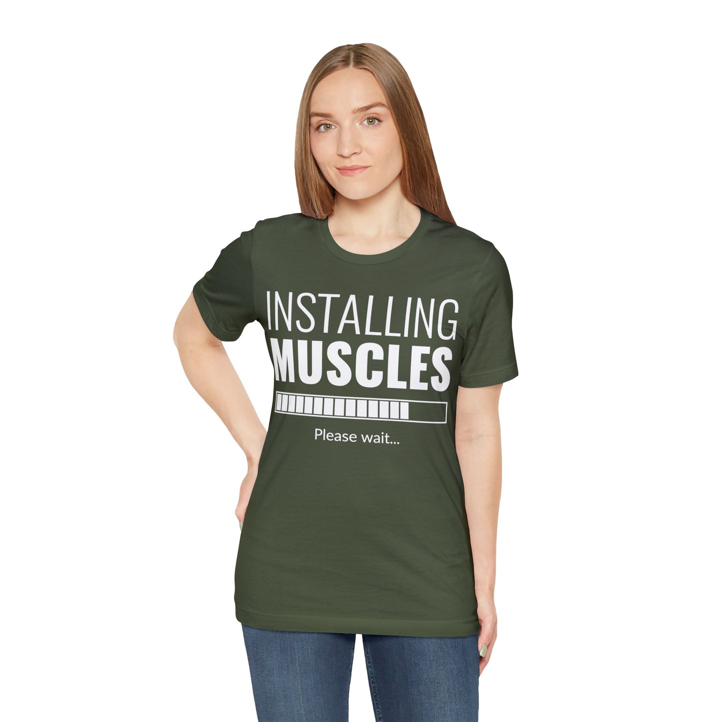 Installing Muscle Unisex Jersey Short Sleeve Tee