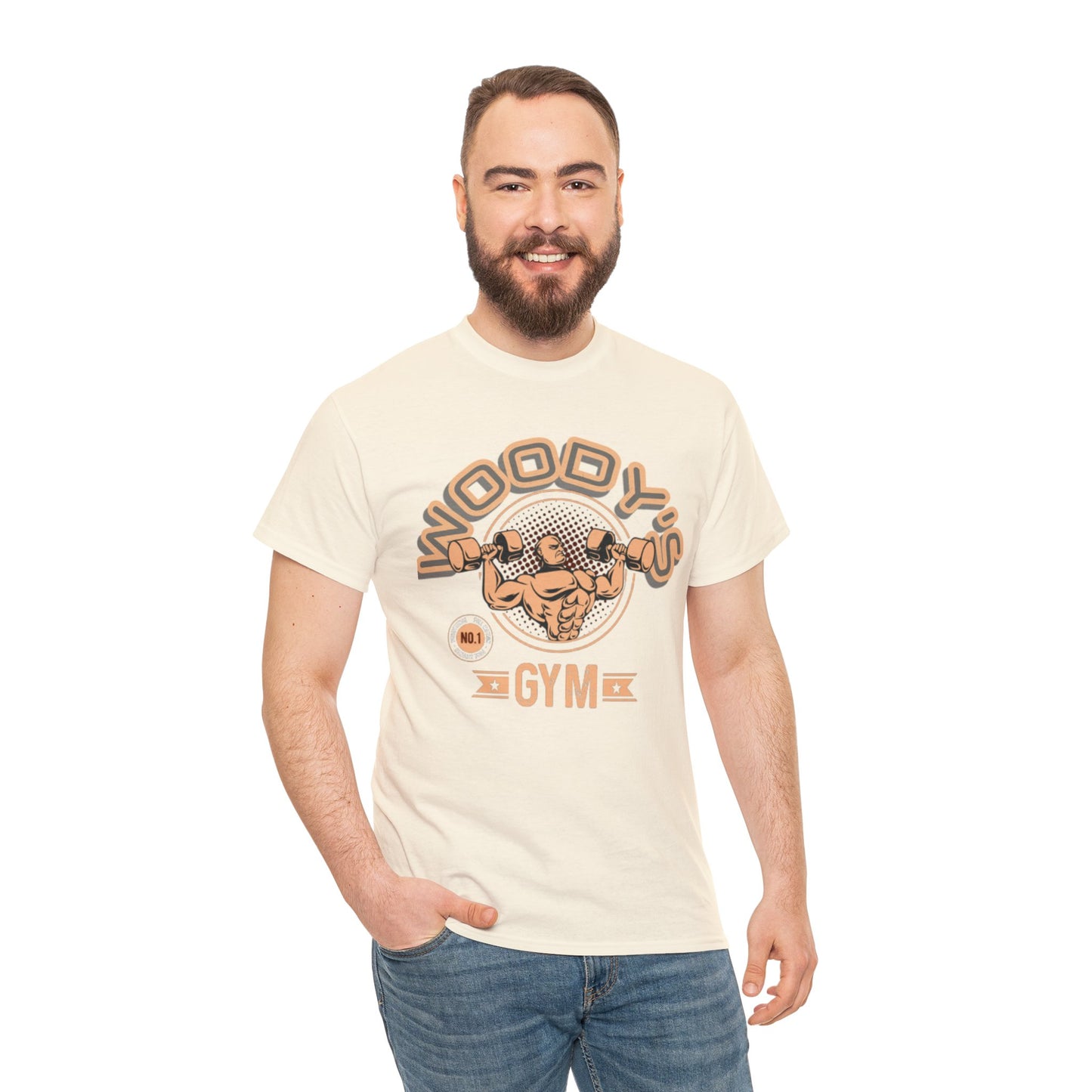 Woody's Gym Unisex Heavy Cotton Tee