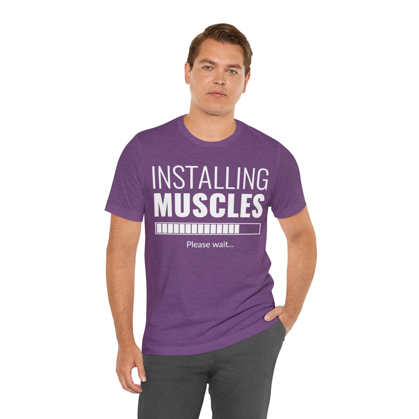 Installing Muscle Unisex Jersey Short Sleeve Tee