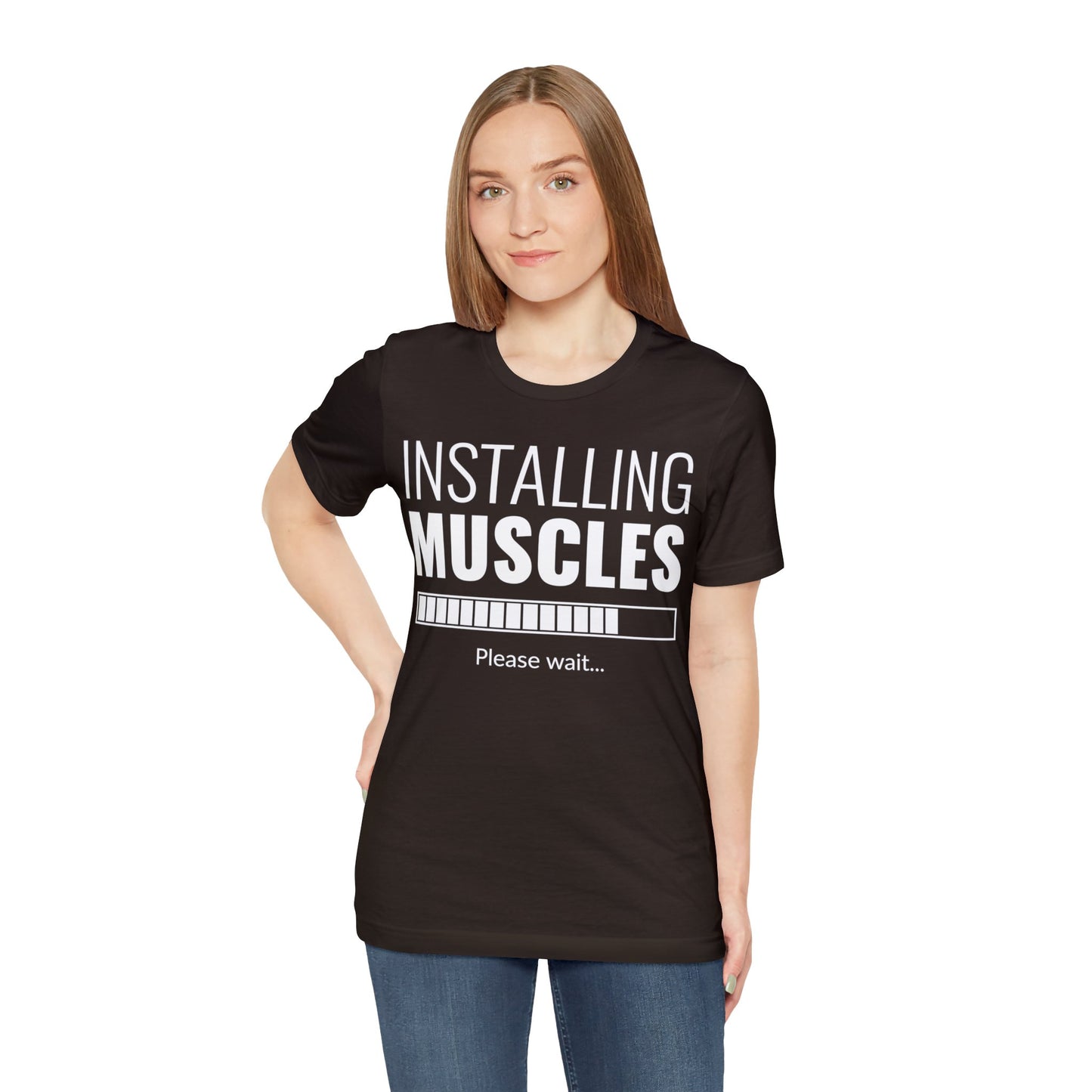 Installing Muscle Unisex Jersey Short Sleeve Tee