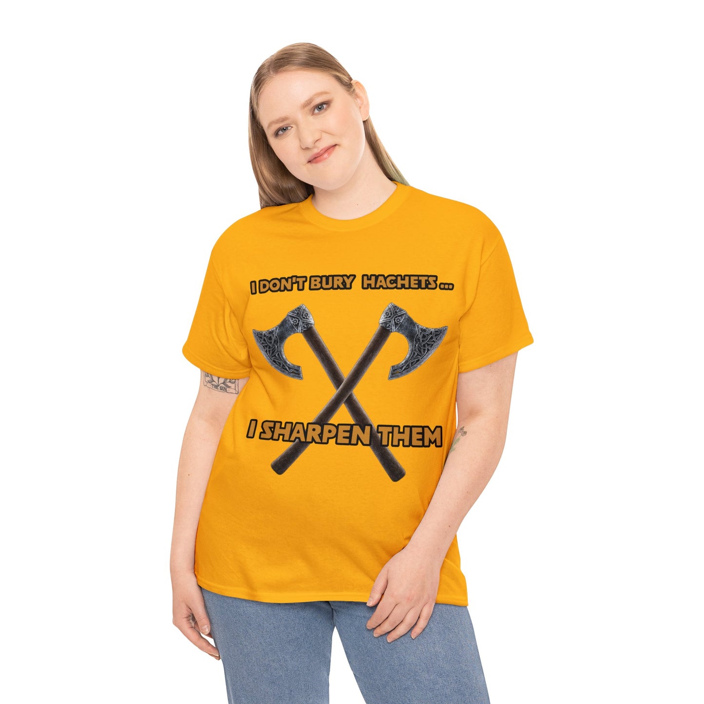 Bury the hatchet Unisex Heavy Cotton Tee