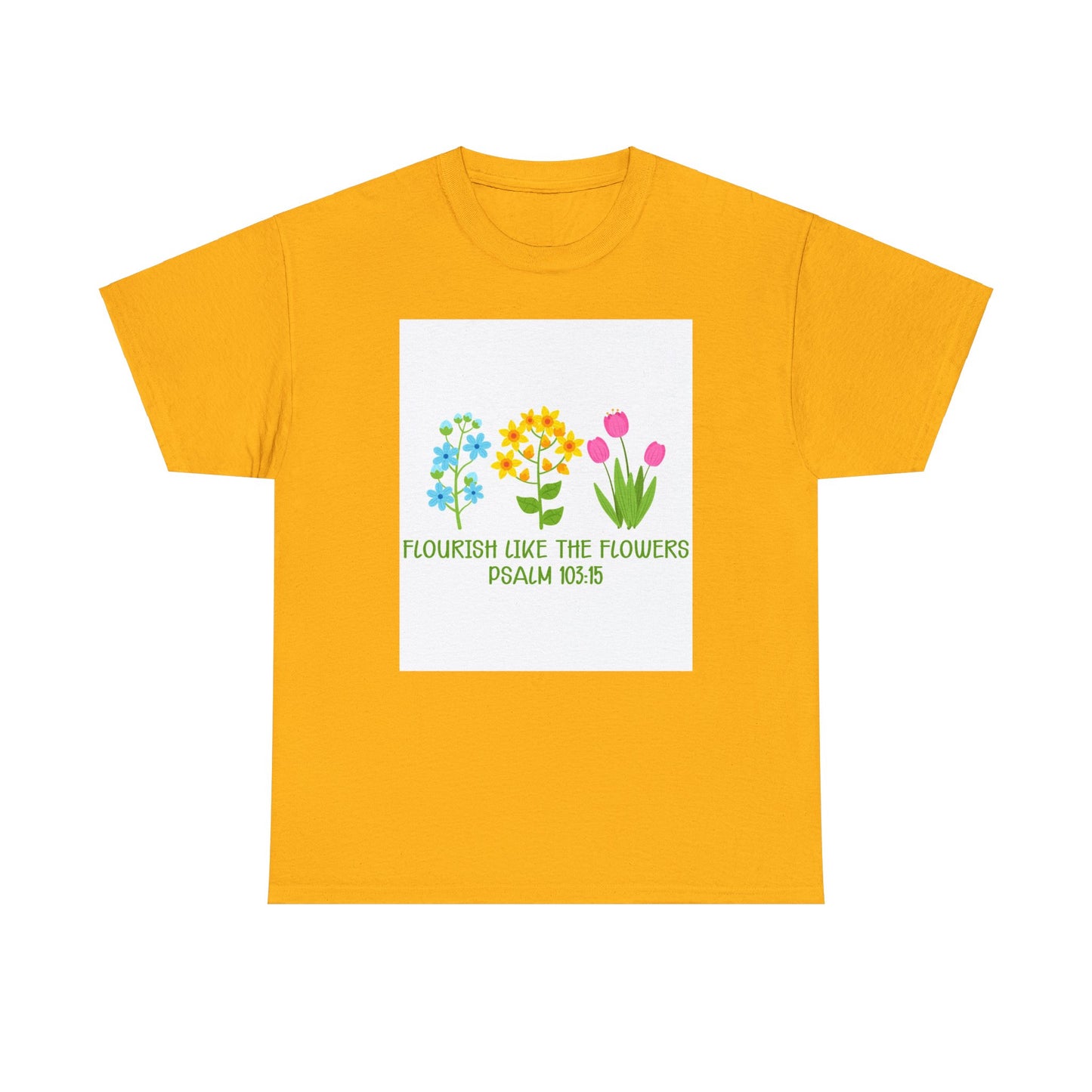 Flowers Unisex Heavy Cotton Tee