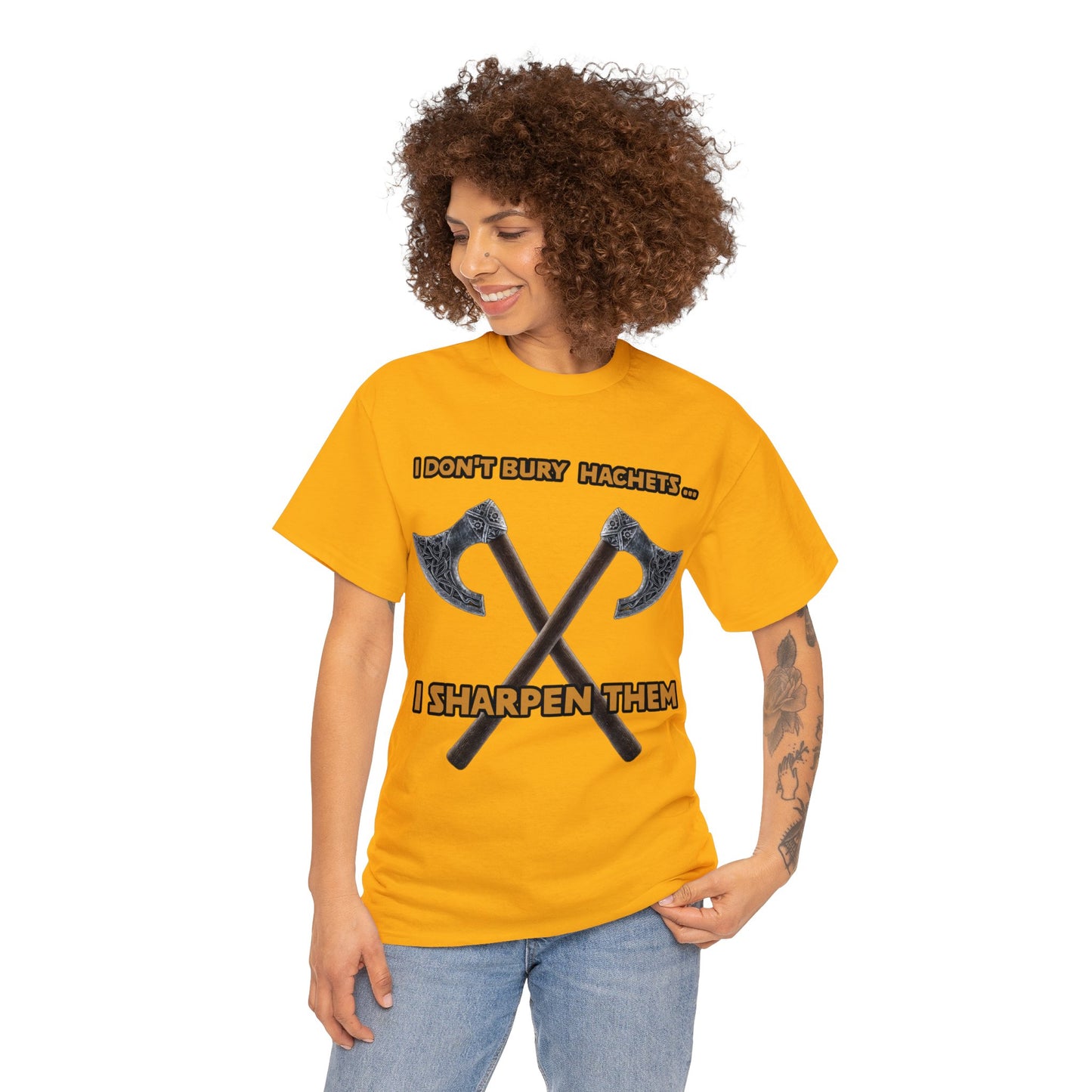 Bury the hatchet Unisex Heavy Cotton Tee