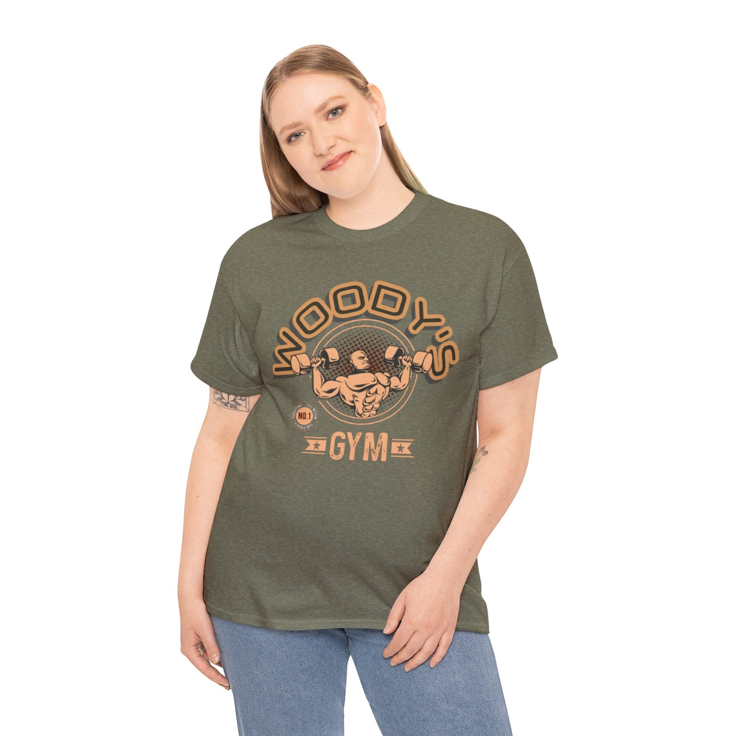 Woody's Gym Unisex Heavy Cotton Tee