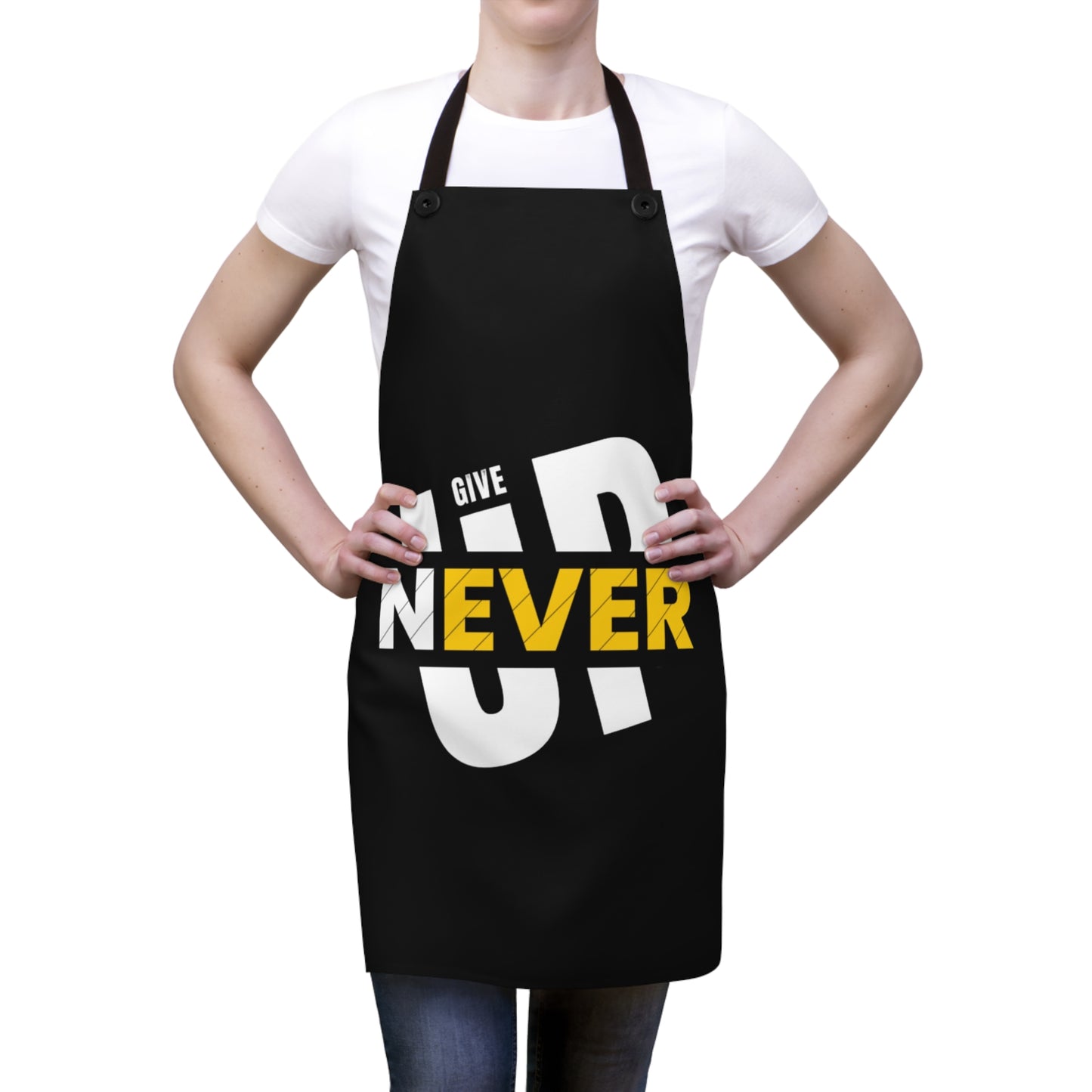 NEVER GIVE UP Copy of Apron (AOP)