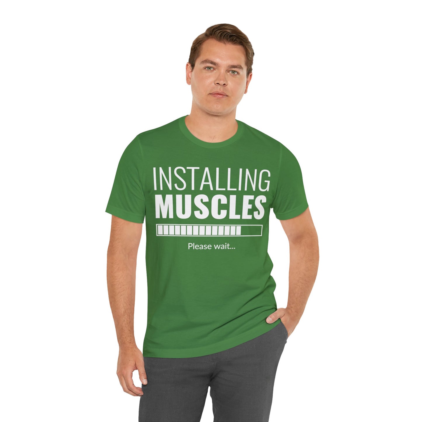 Installing Muscle Unisex Jersey Short Sleeve Tee