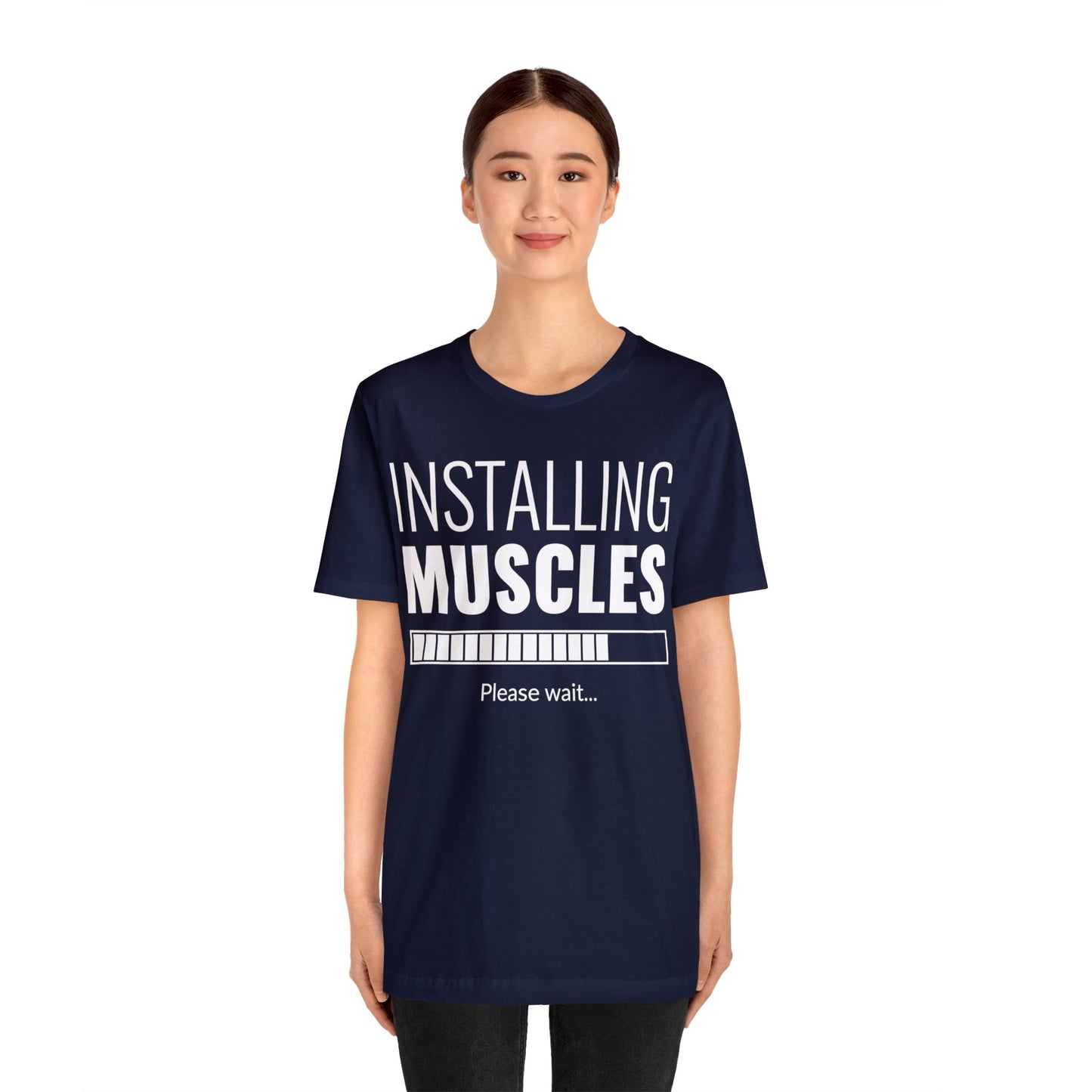 Installing Muscle Unisex Jersey Short Sleeve Tee