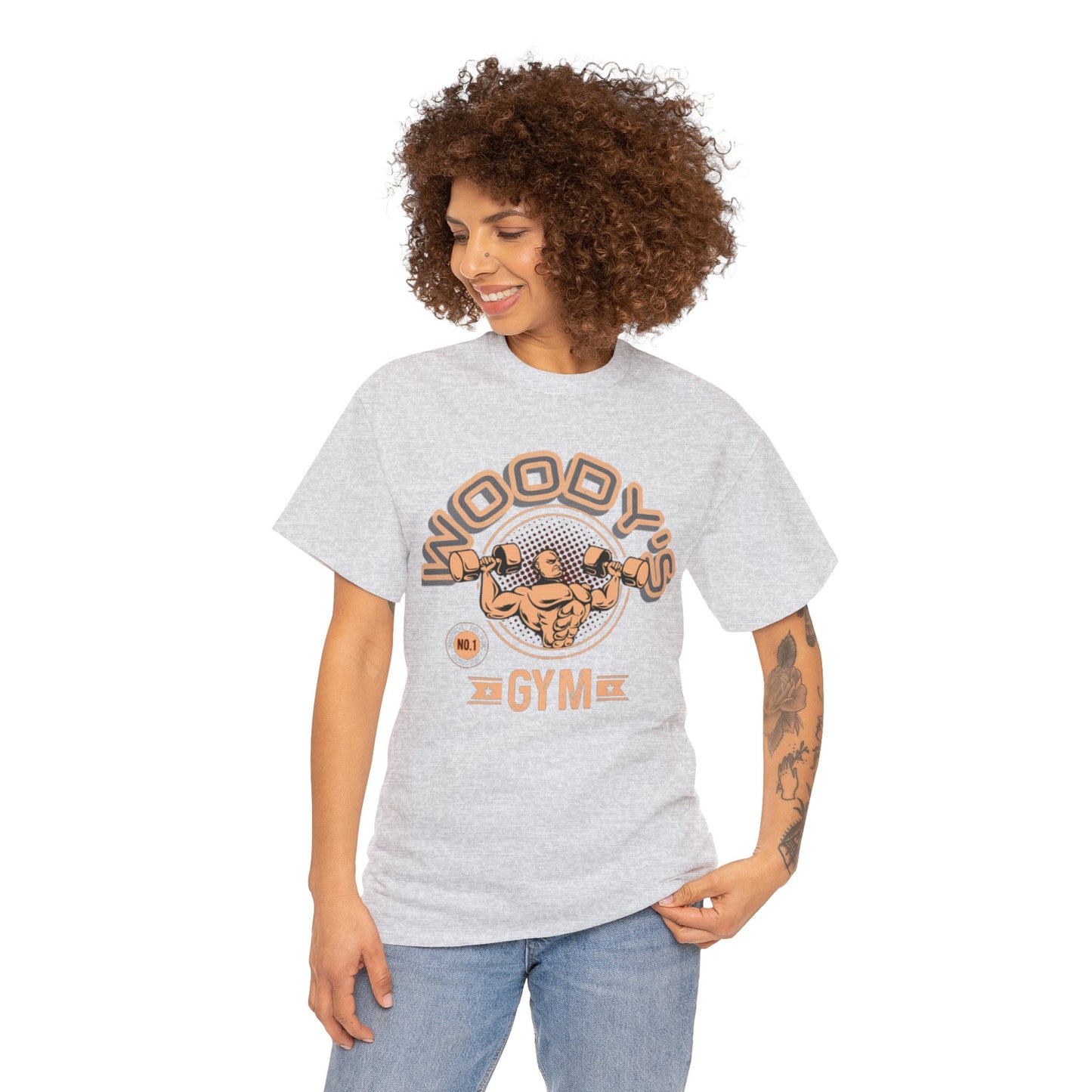 Woody's Gym Unisex Heavy Cotton Tee