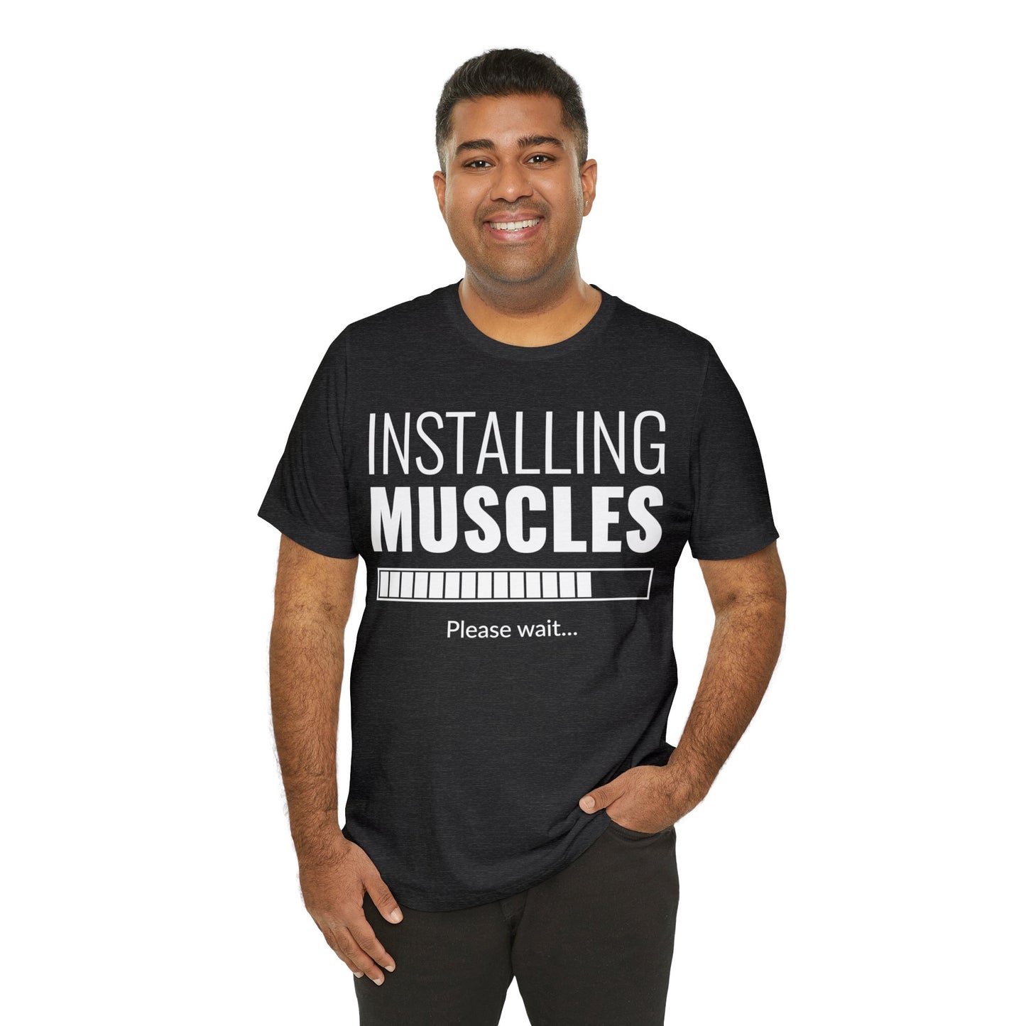 Installing Muscle Unisex Jersey Short Sleeve Tee