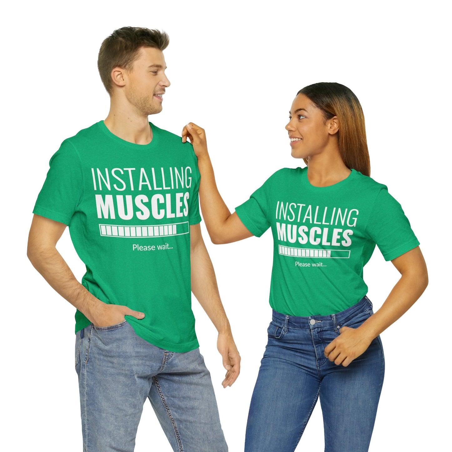 Installing Muscle Unisex Jersey Short Sleeve Tee