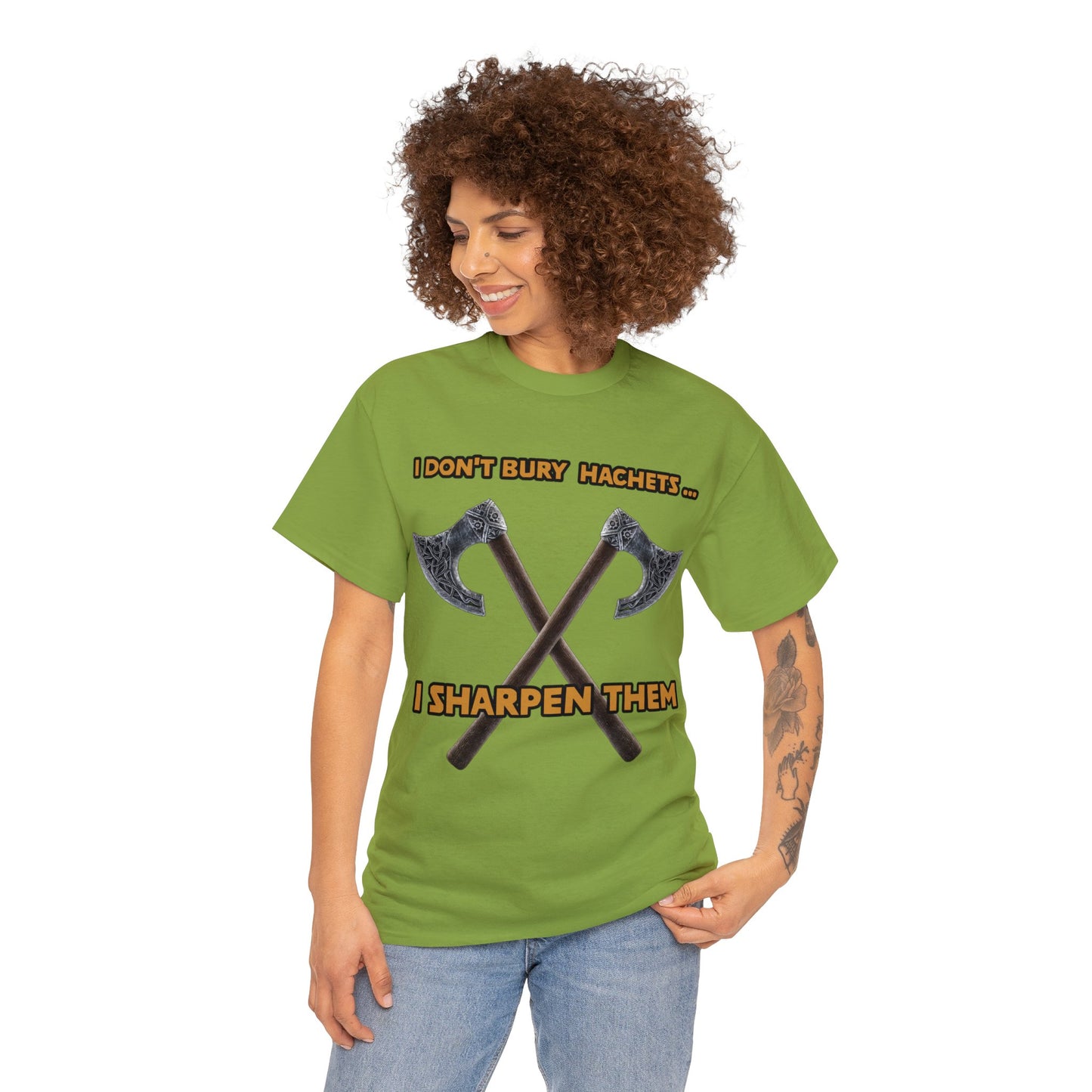 Bury the hatchet Unisex Heavy Cotton Tee