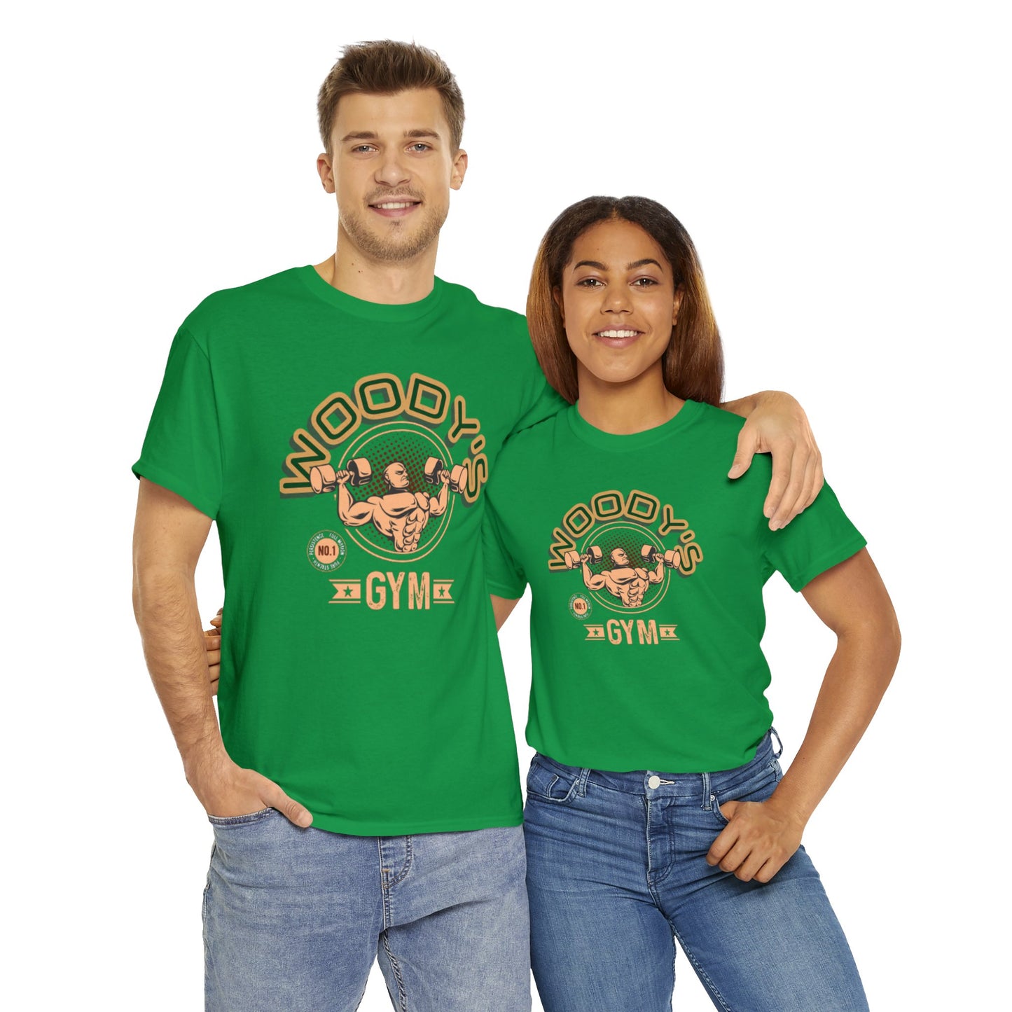 Woody's Gym Unisex Heavy Cotton Tee