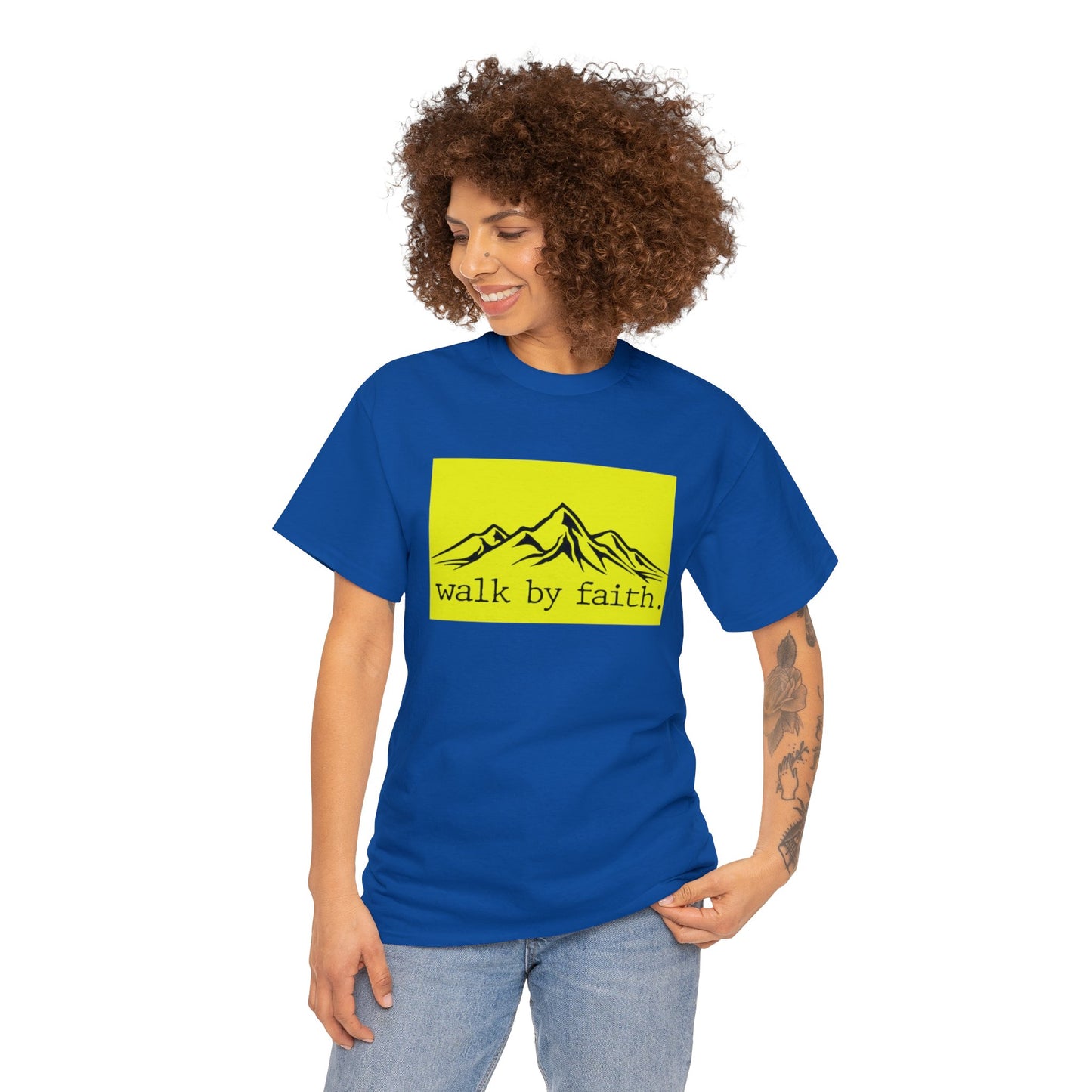 Walk by Faith Unisex Heavy Cotton Tee