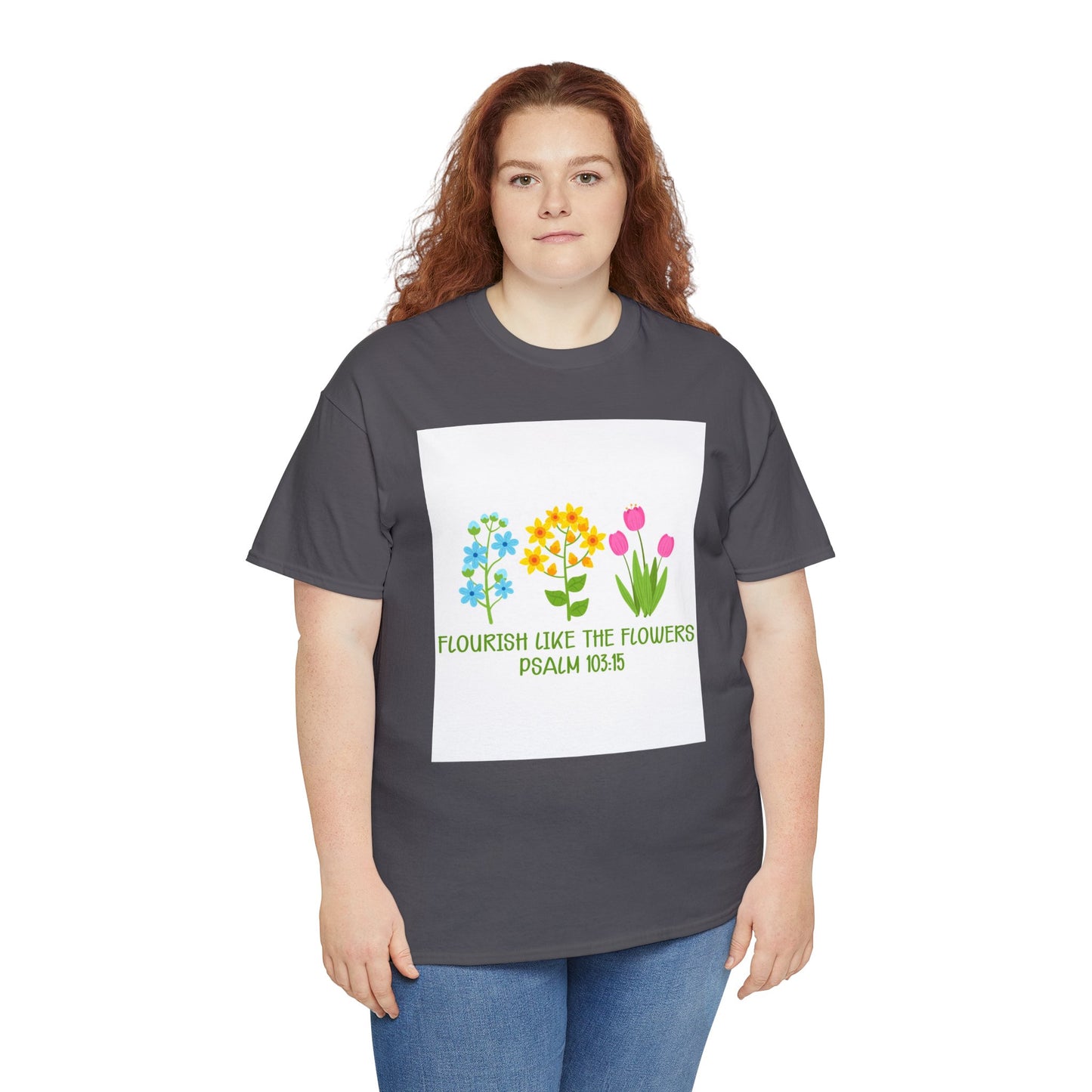 Flowers Unisex Heavy Cotton Tee