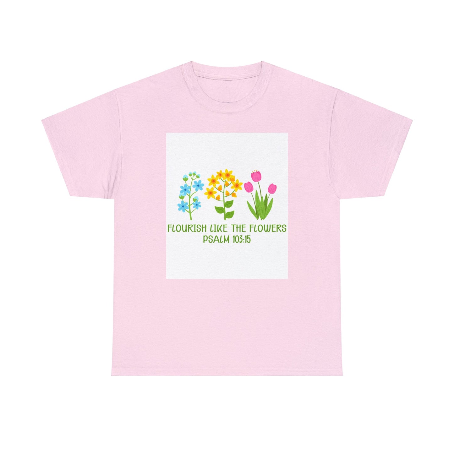 Flowers Unisex Heavy Cotton Tee