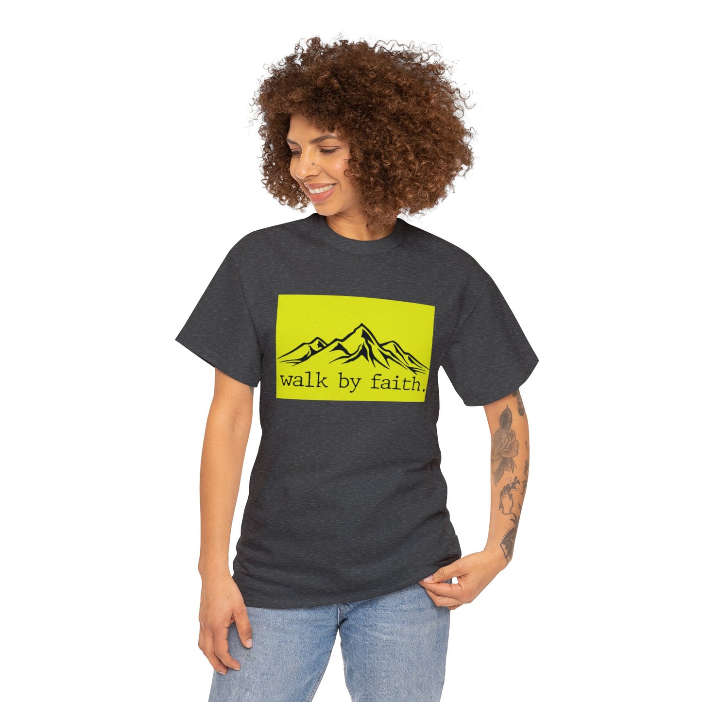 Walk by Faith Unisex Heavy Cotton Tee