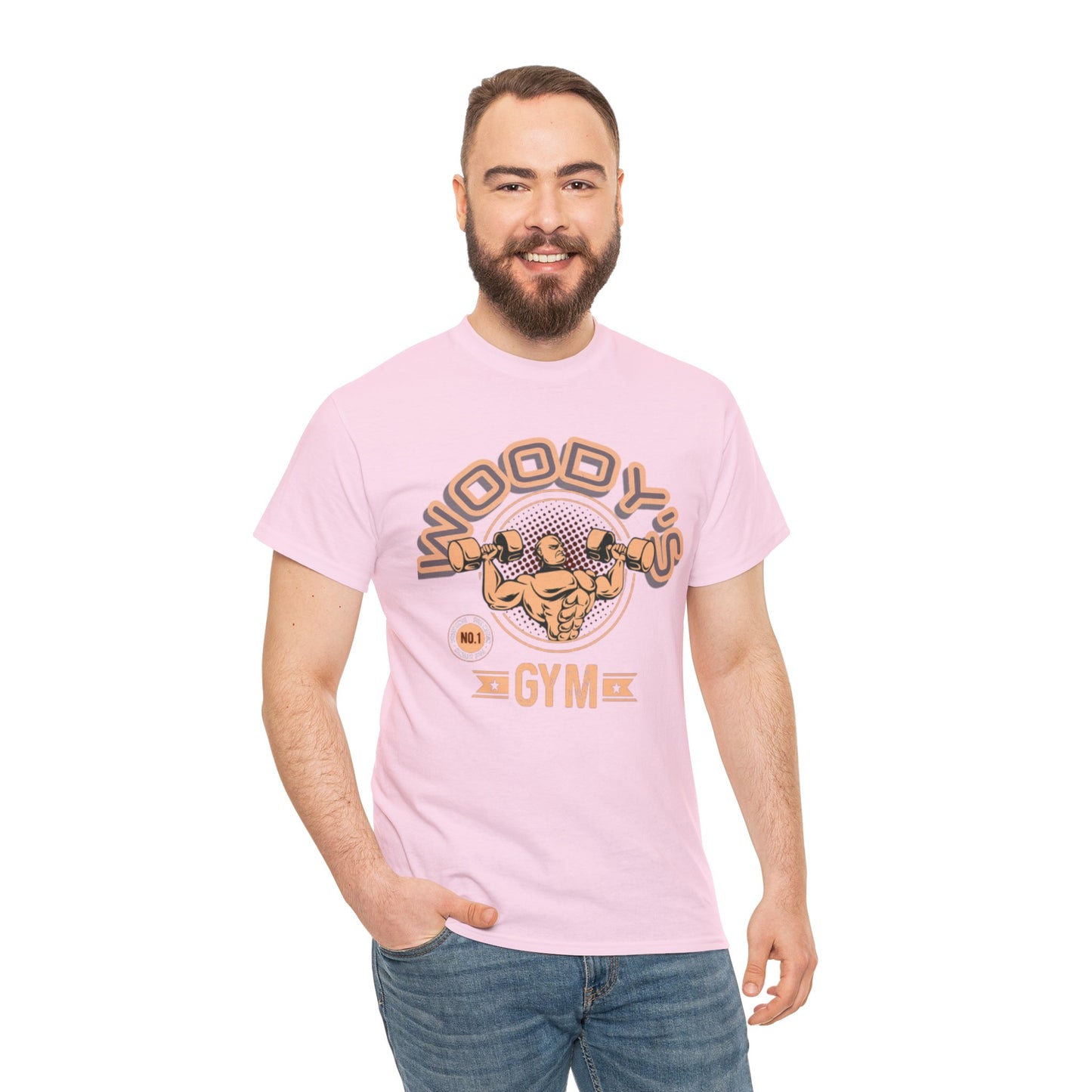 Woody's Gym Unisex Heavy Cotton Tee