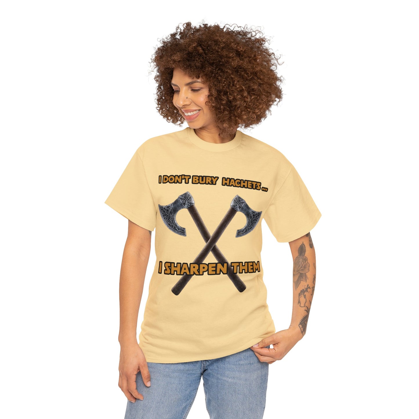 Bury the hatchet Unisex Heavy Cotton Tee