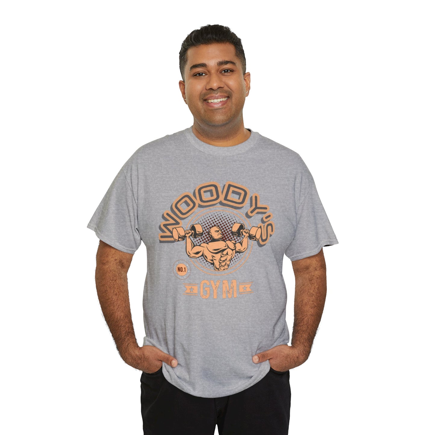 Woody's Gym Unisex Heavy Cotton Tee