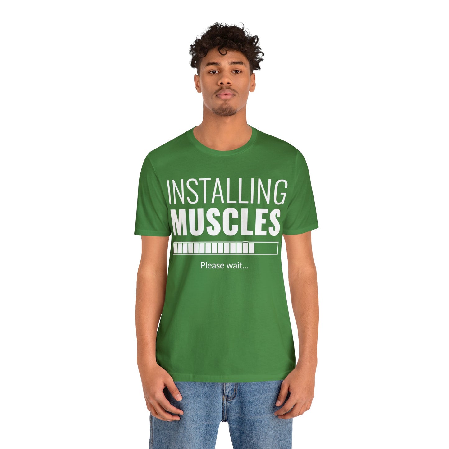 Installing Muscle Unisex Jersey Short Sleeve Tee