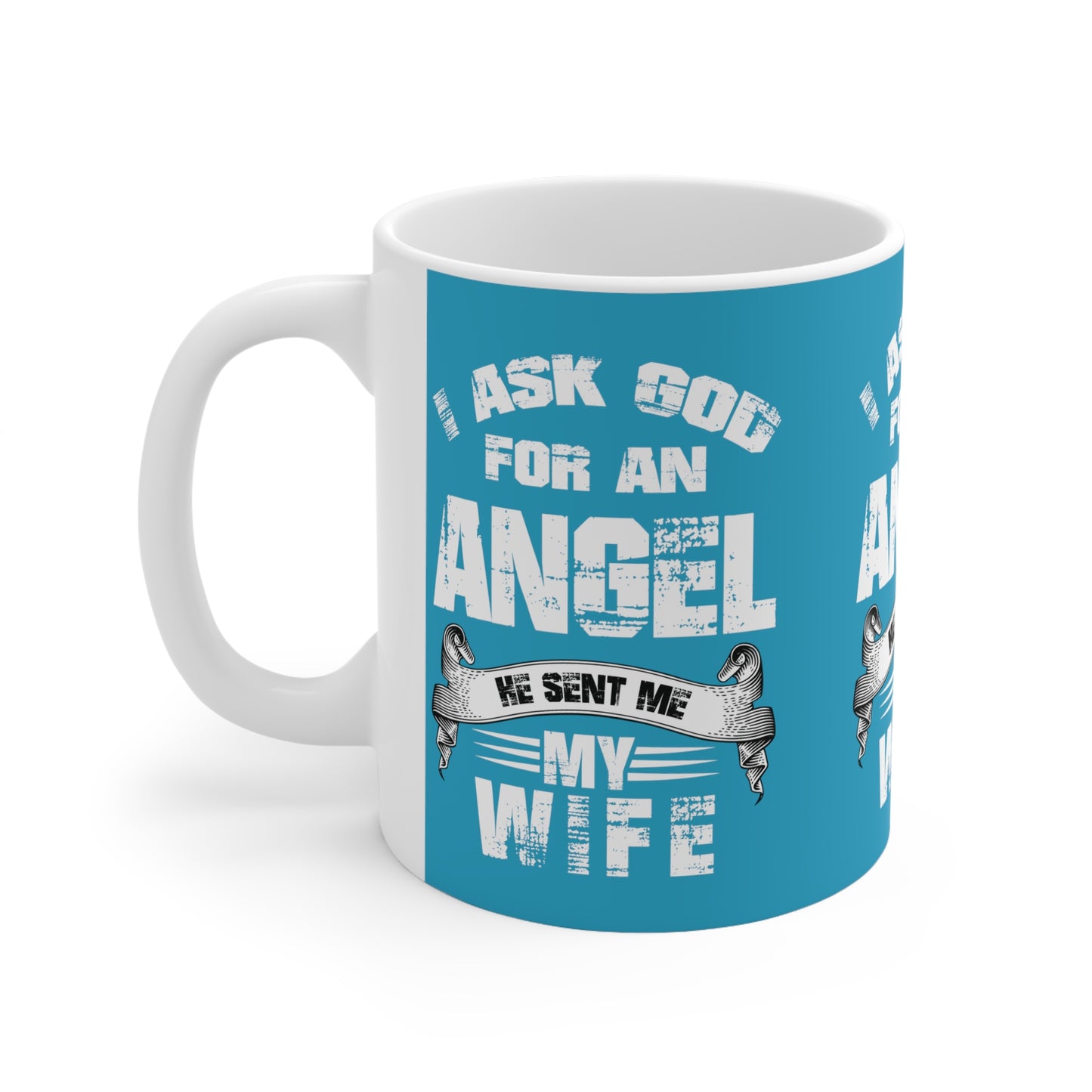 I ask God Ceramic Mug 11oz Muscle 1