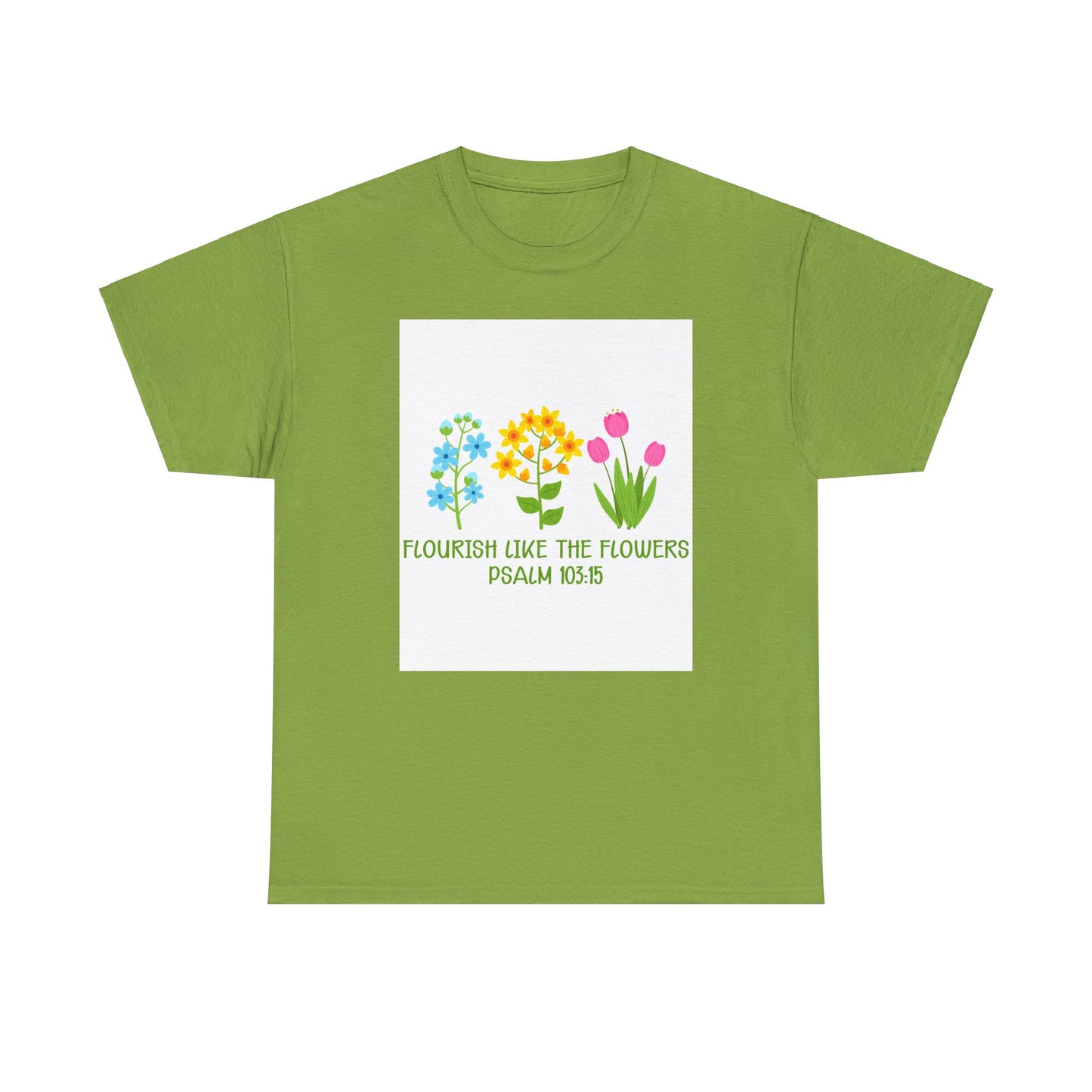 Flowers Unisex Heavy Cotton Tee