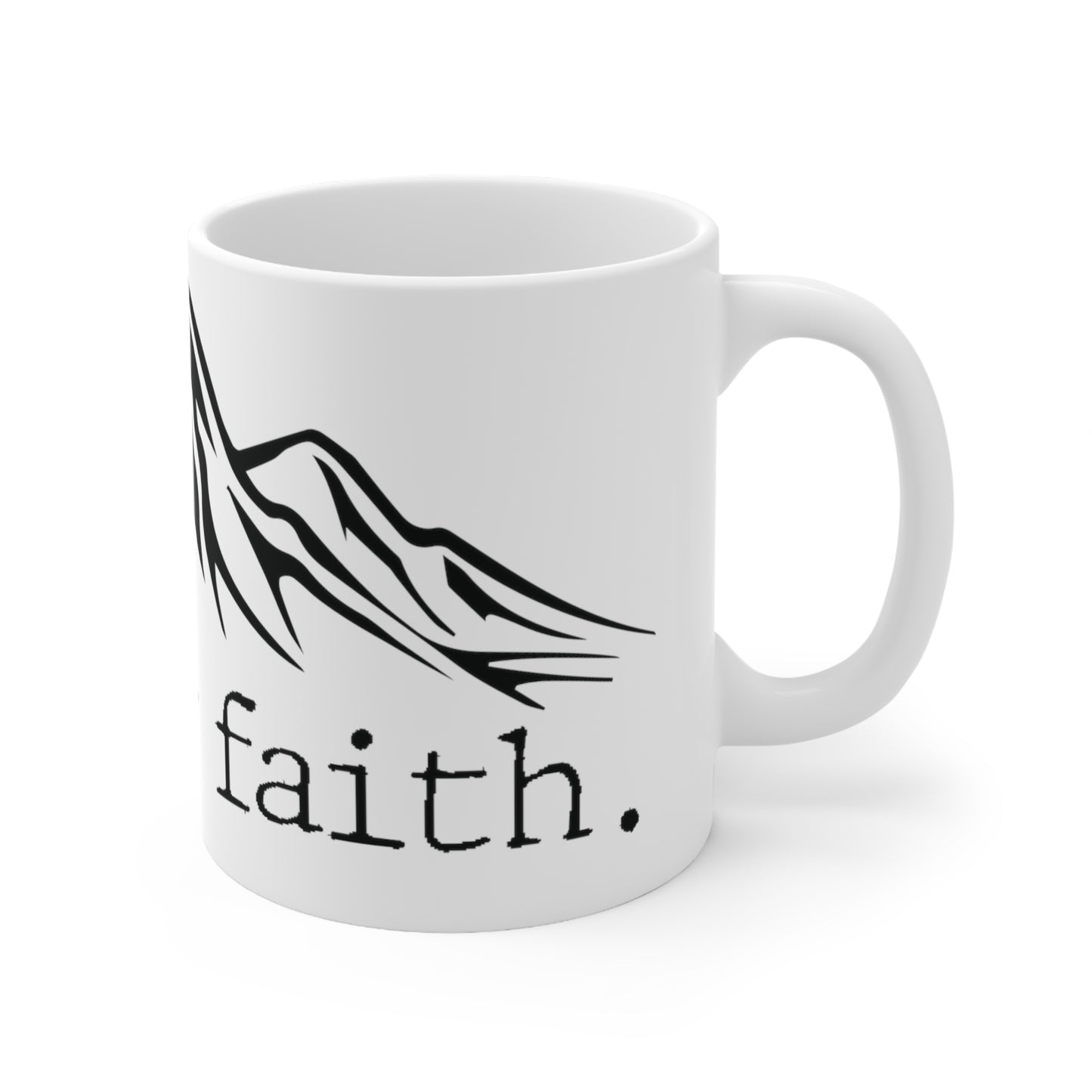 Walk by Faith Ceramic Mug 11oz Muscle 1